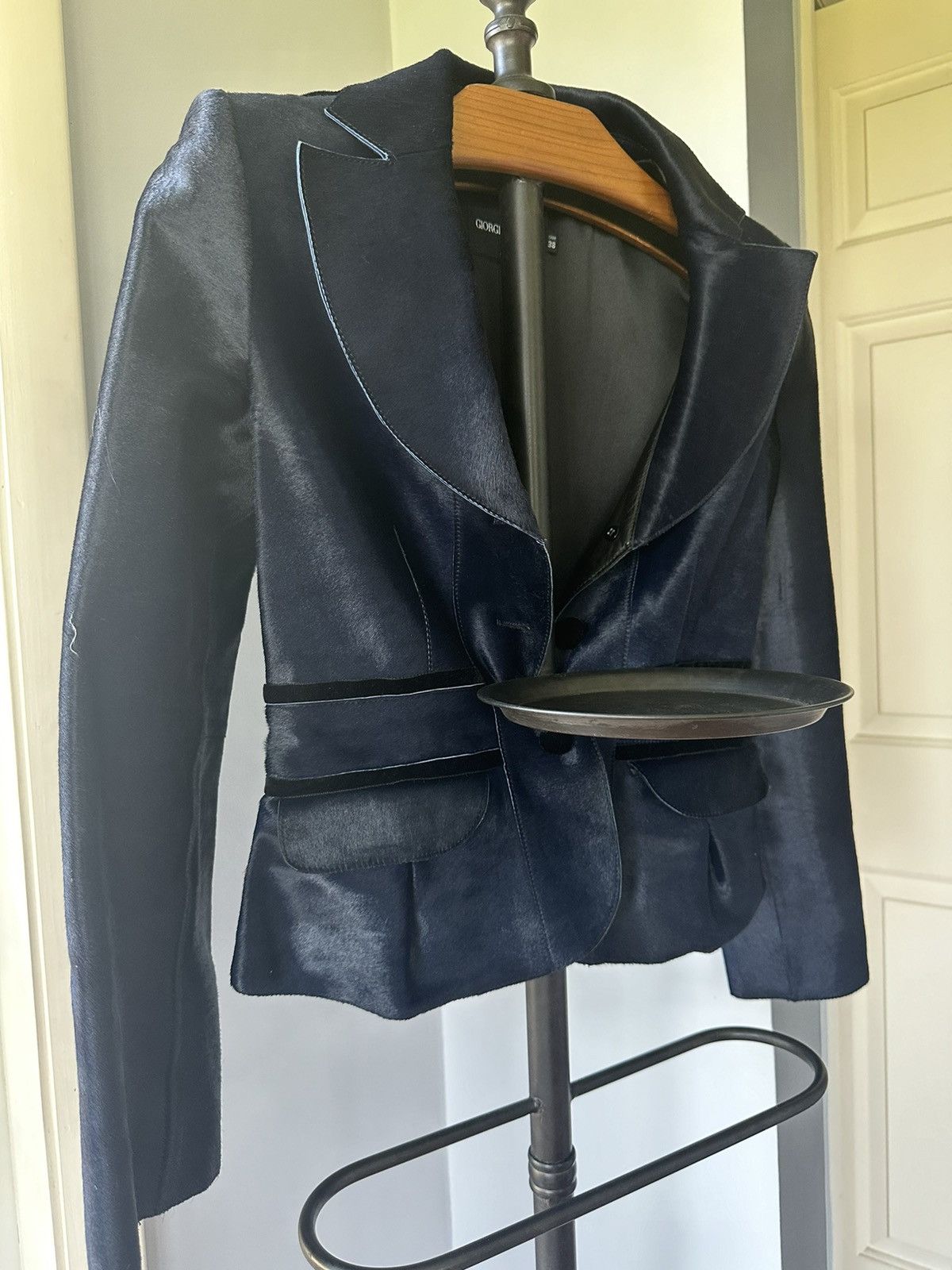 Giorgio Armani Giorgio Armani Calf Fur Blazer/Jacket Size S / US 4 / IT 40 - 1 Thumbnail