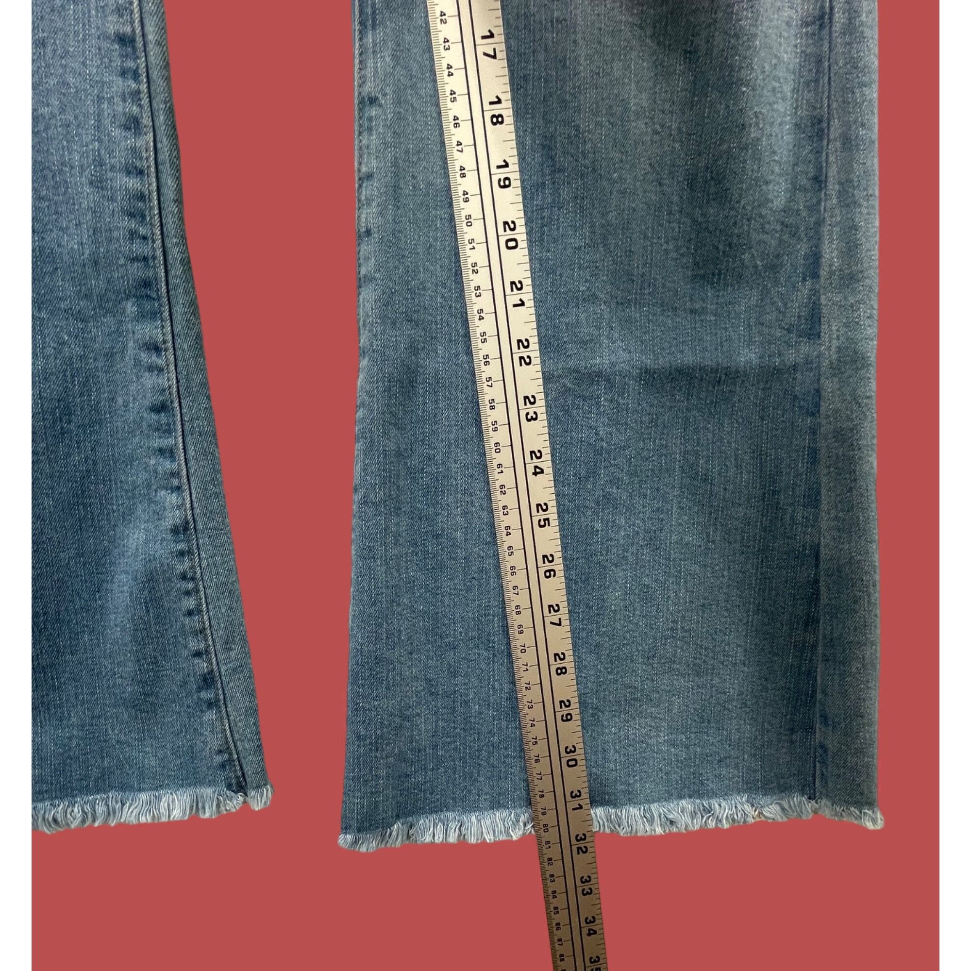 Other Rue + - Women's Sculpting Stretch Jeans Distressed - Blue Wa Size 41" - 6 Thumbnail