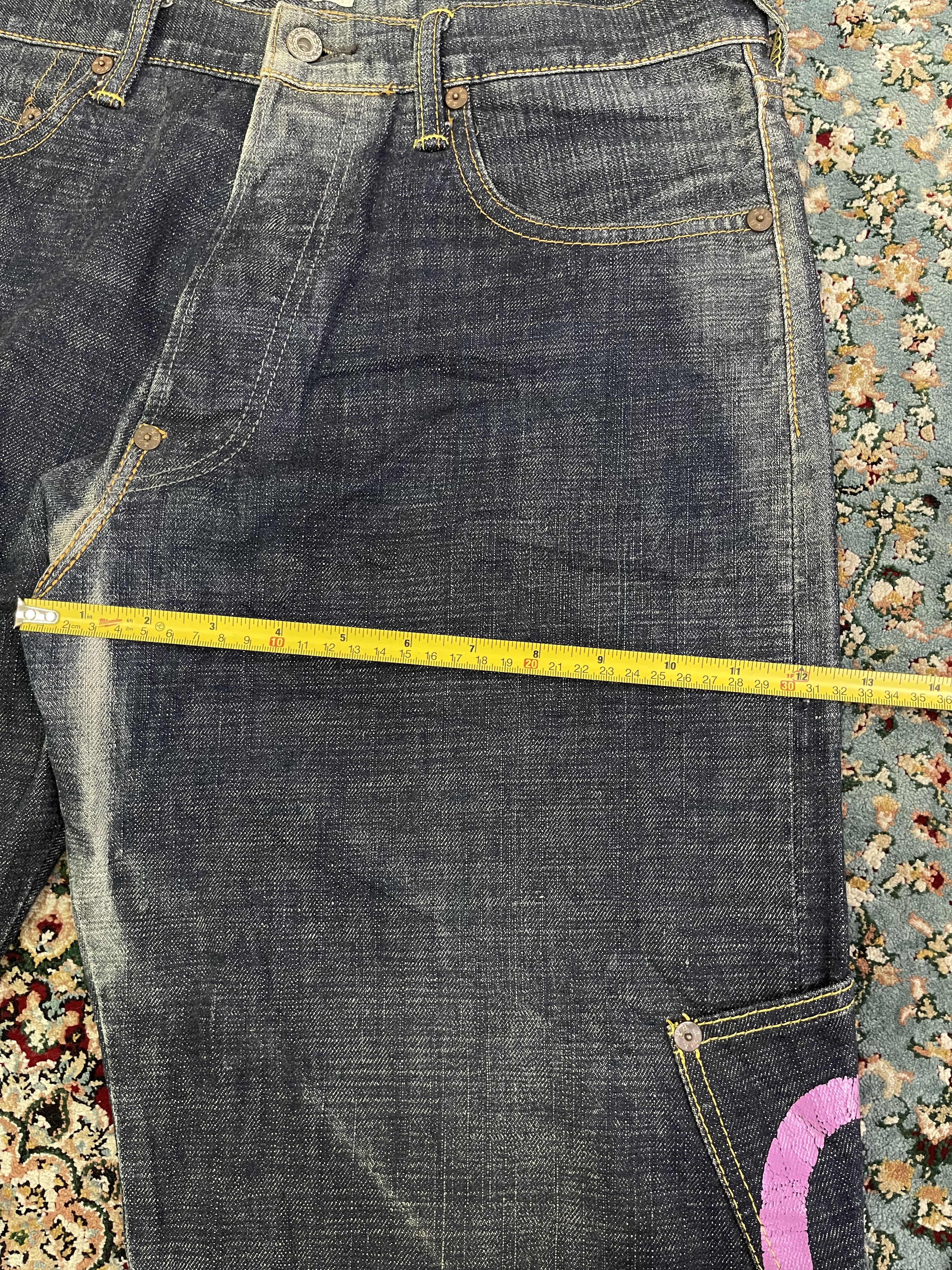 Evisu Vtg RARE Evisu Multipocket Underlicense China Selvedge sz 34 Size US 34 / EU 50 - 12 Thumbnail