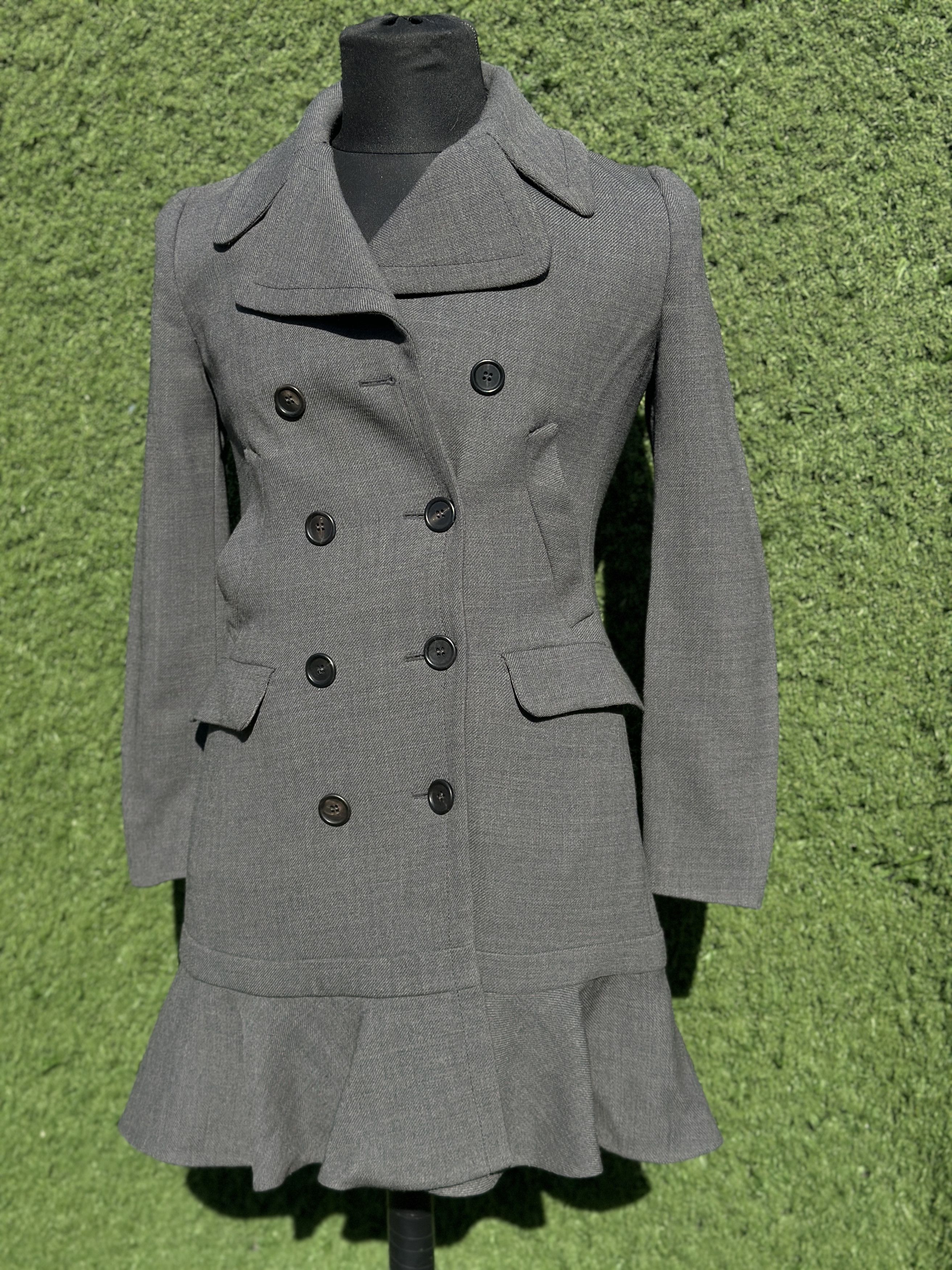 Prada Prada IT40 Double Breasted Peacoat Jacket Tailored Fit Size S / US 4 / IT 40 - 11 Thumbnail
