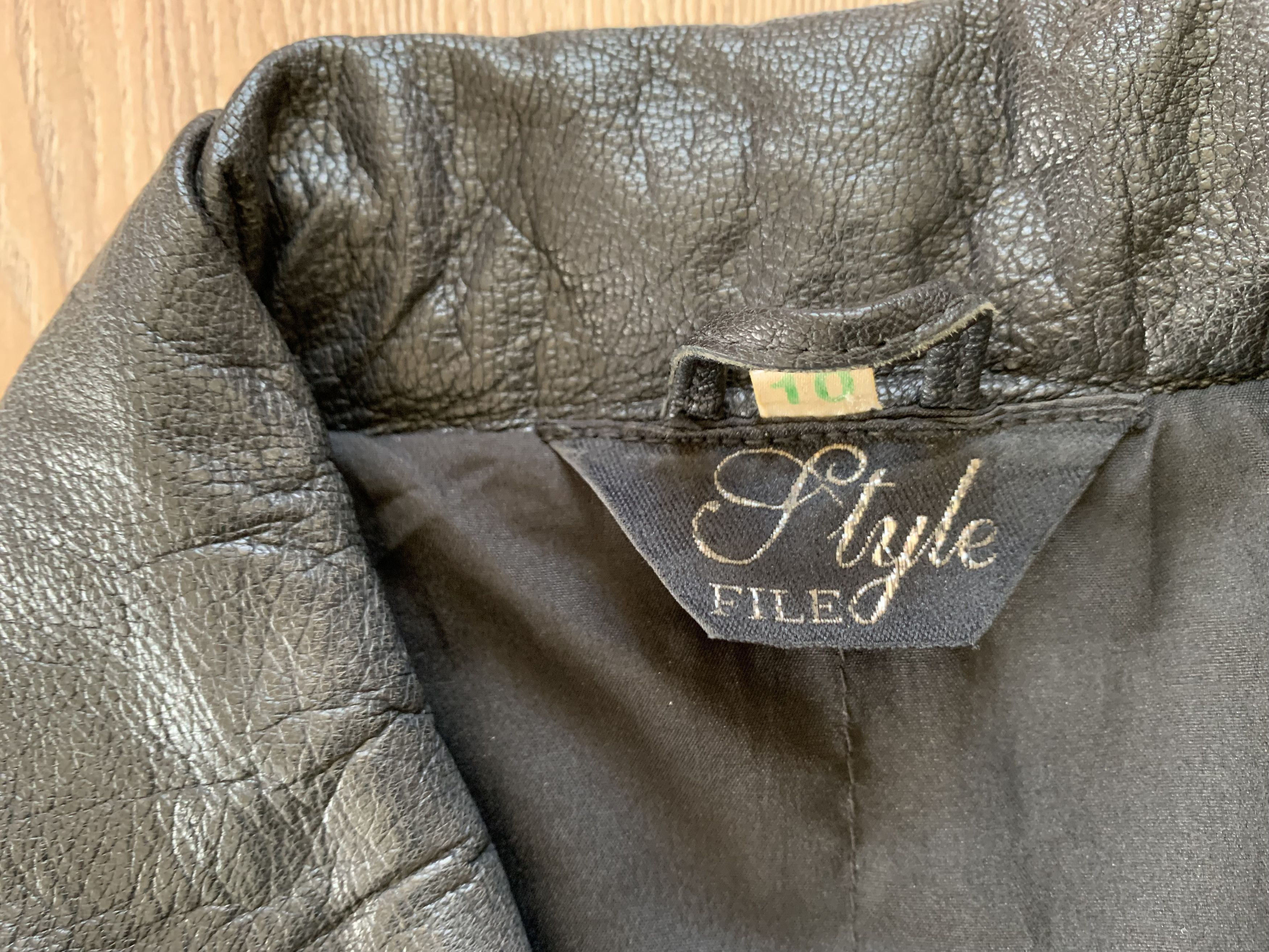 Genuine Leather × Vintage Style File Vintage Long Leather Jacket Size US M / EU 48-50 / 2 - 7 Thumbnail