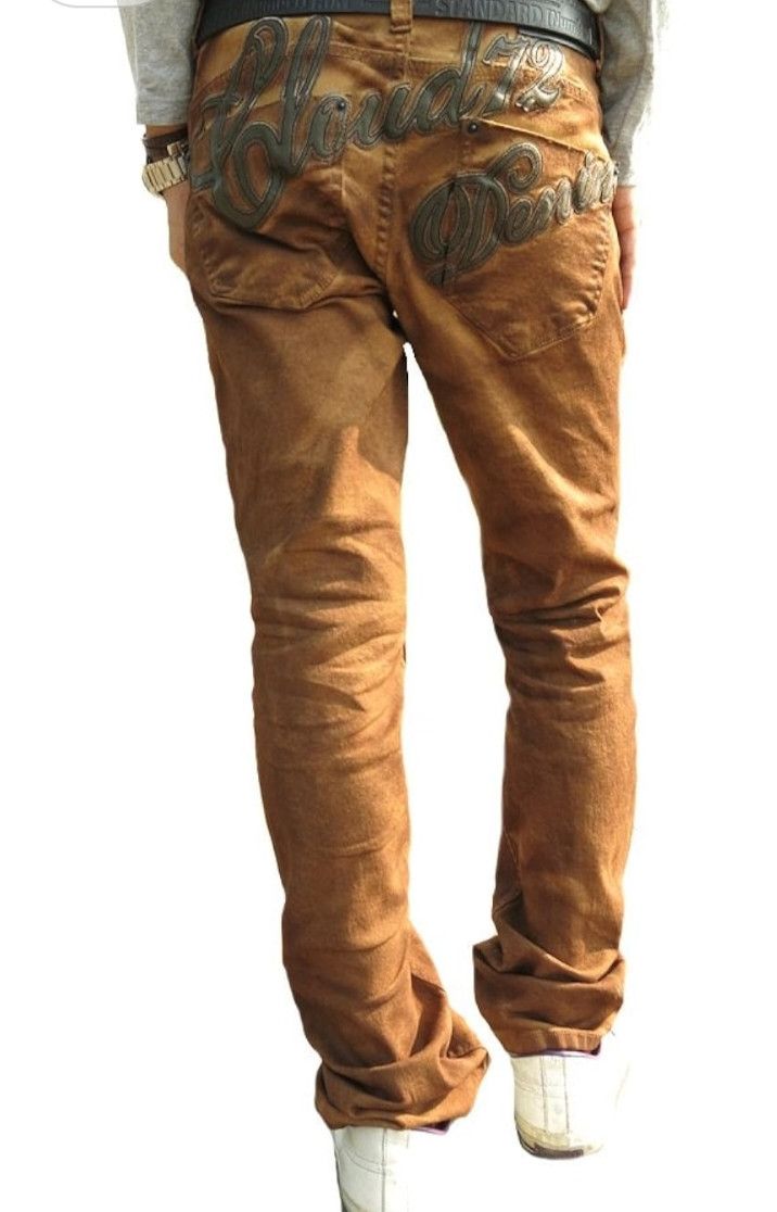 Japanese Brand Cloud 72 Denim Pants Beige (oil coated) Size US 34 / EU 50 - 1 Thumbnail
