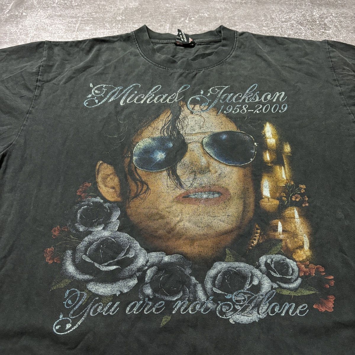 Vintage vintage michael jackson vintage fade t-shirt 90s 1958-2009 Size US XL / EU 56 / 4 - 3 Thumbnail