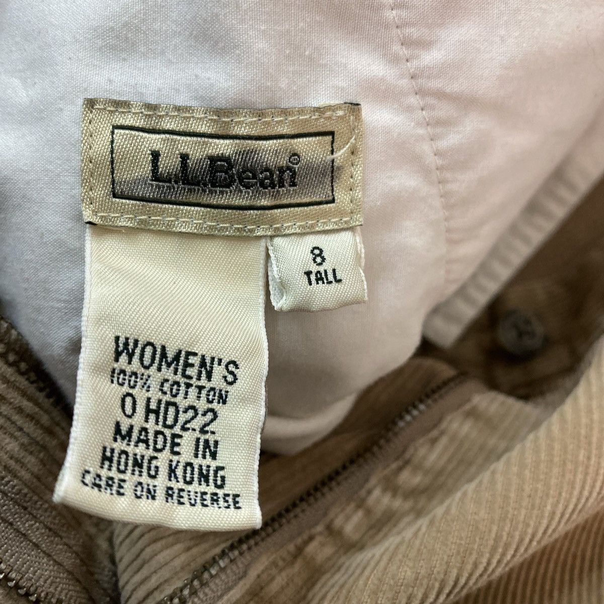 L.L. Bean L.L. Bean Corduroy Women's Pants Trousers Khaki Sz 8 Tall Size 30" / US 8 / IT 44 - 7 Thumbnail