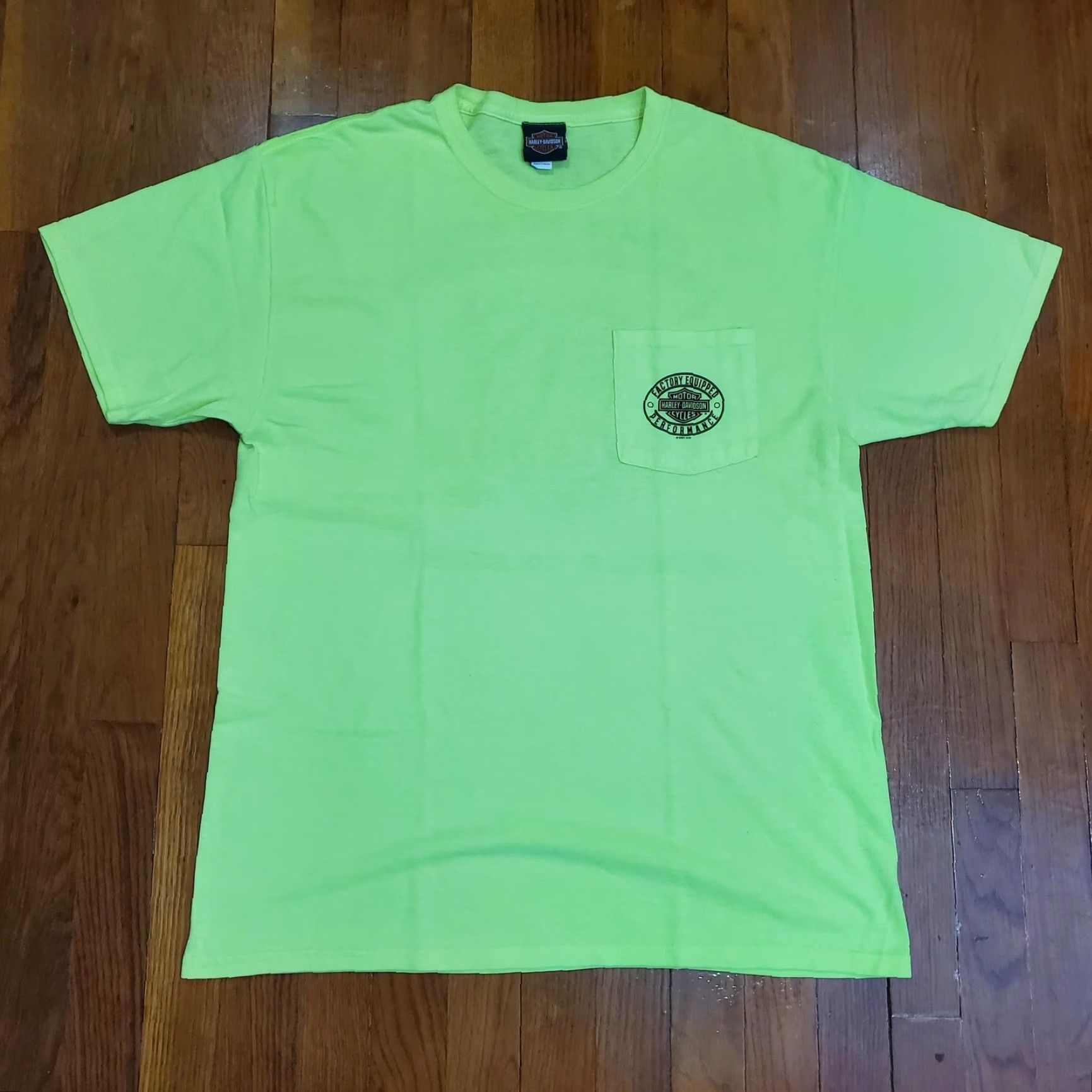 Harley Davidson Harley-Davidson Shirt Mens Large Green Iron Steed Vacaville CA Graphic Shirt Size US L / EU 52-54 / 3 - 3 Thumbnail