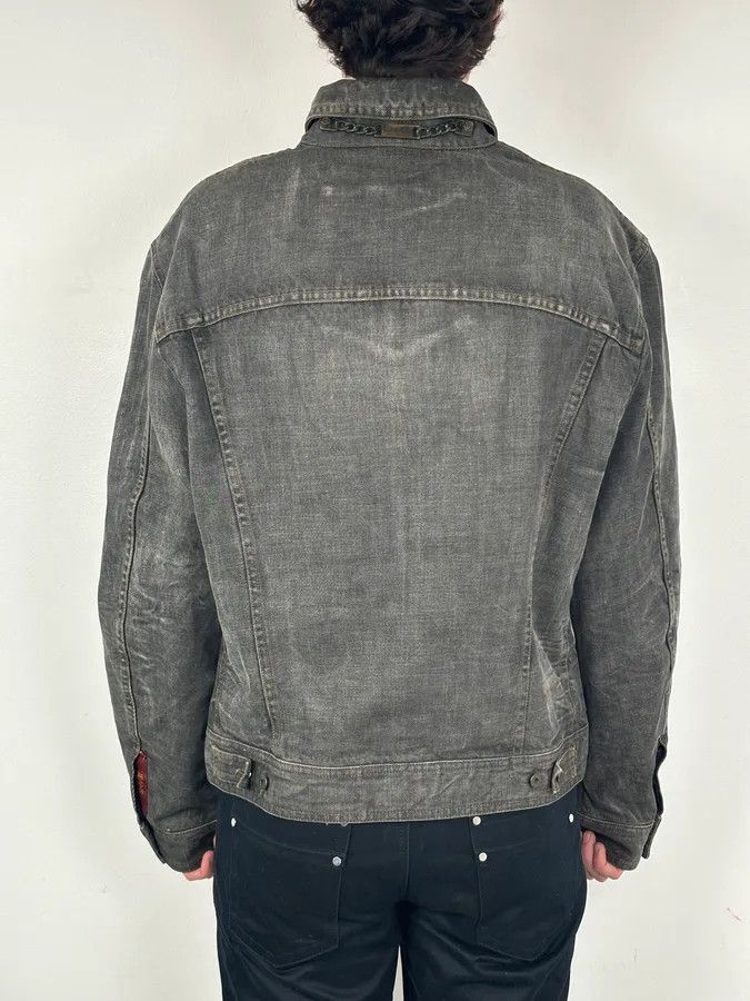 Dolce & Gabbana AW2003 Dolce & Gabbana Grey Eroded Denim Jacket Size US XL / EU 56 / 4 - 3 Thumbnail