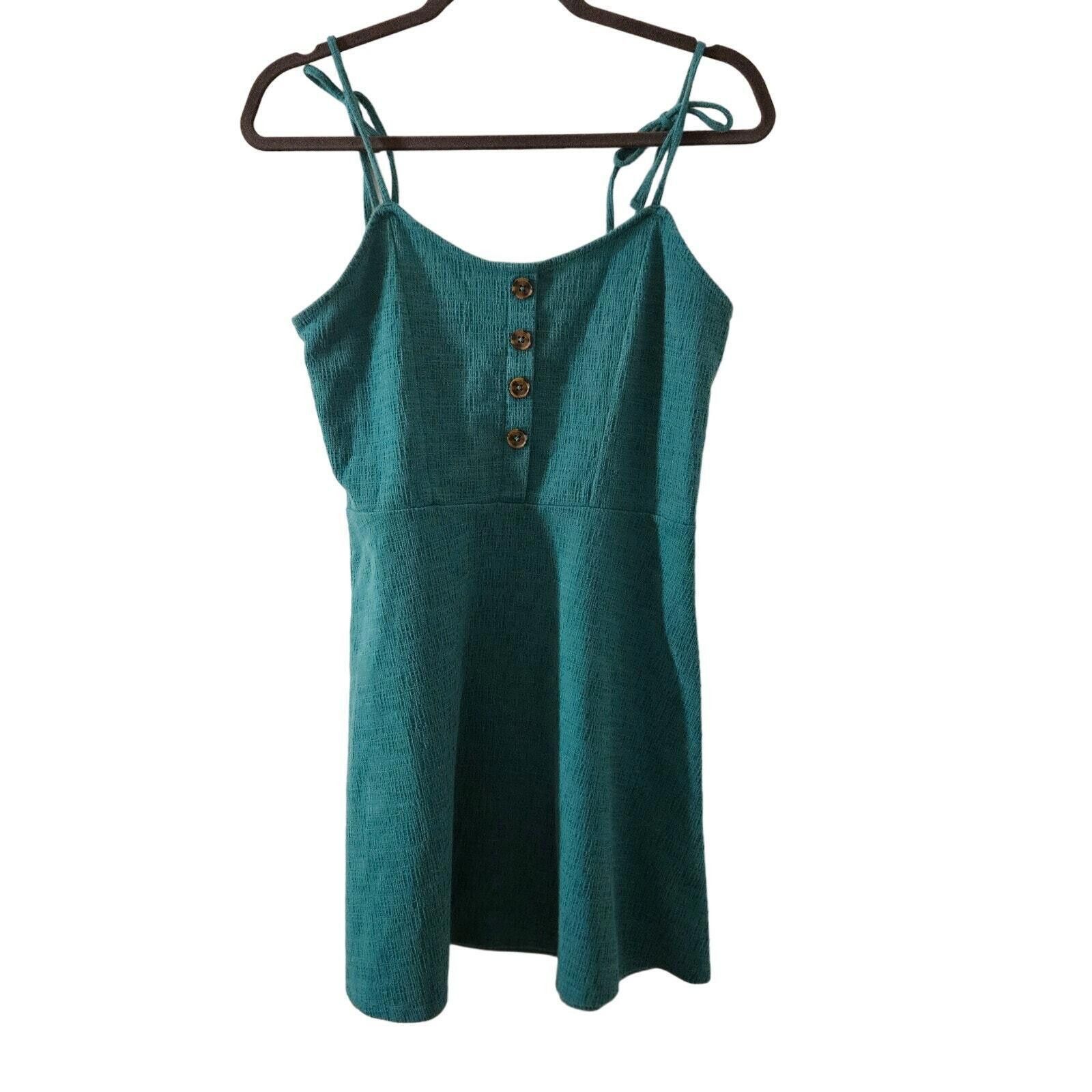 Arizona Jean Co. Arizona Jean Co Fit & Flare Skater Dress Teal Size Large Size L / US 10 / IT 46 - 2 Thumbnail