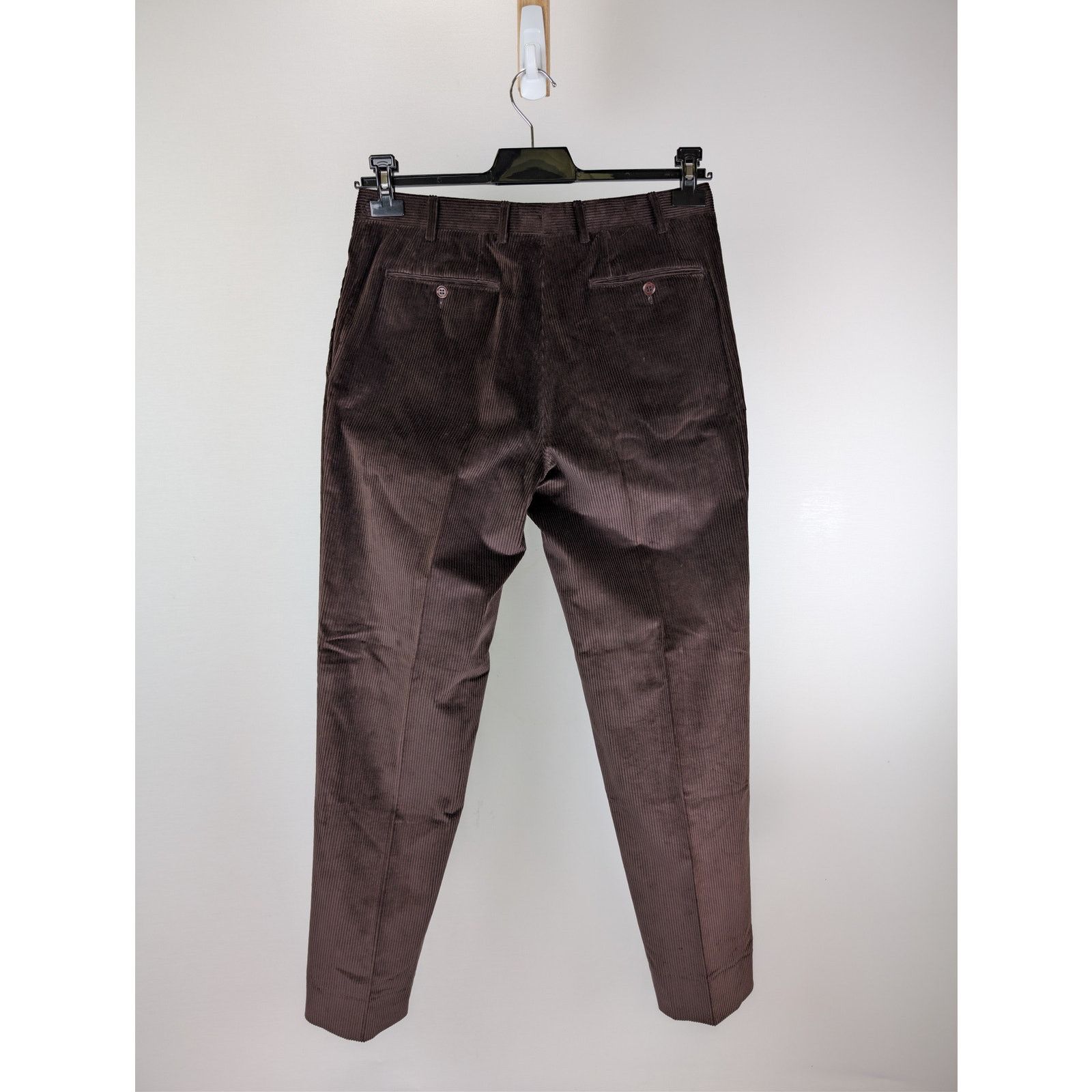 Canali o1rshd1 CC20 Corduroy Stretch Cotton Pants in Chocolate Size US 32 / EU 48 - 10 Thumbnail