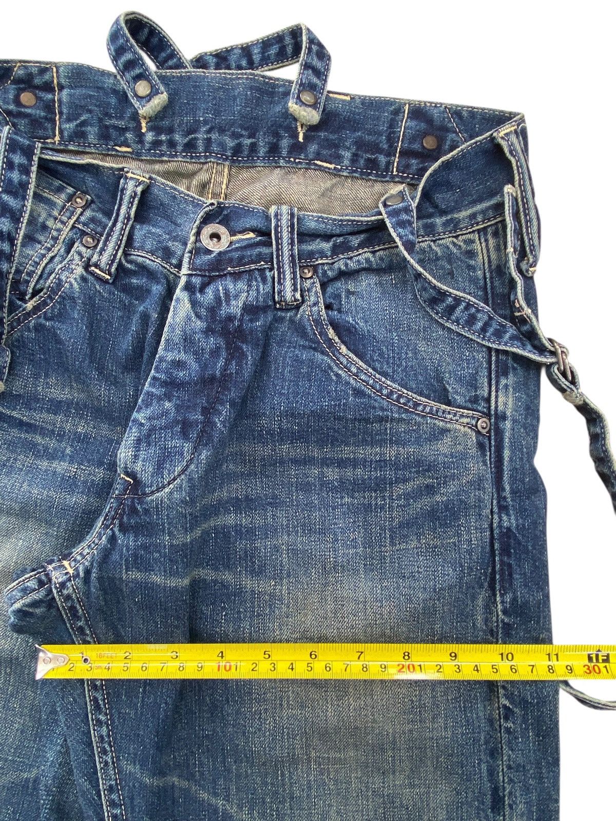 Johnbull Johnbull X Selvedge Suspenders Navy blue Skinny Jeans Size US 28 / EU 44 - 7 Thumbnail