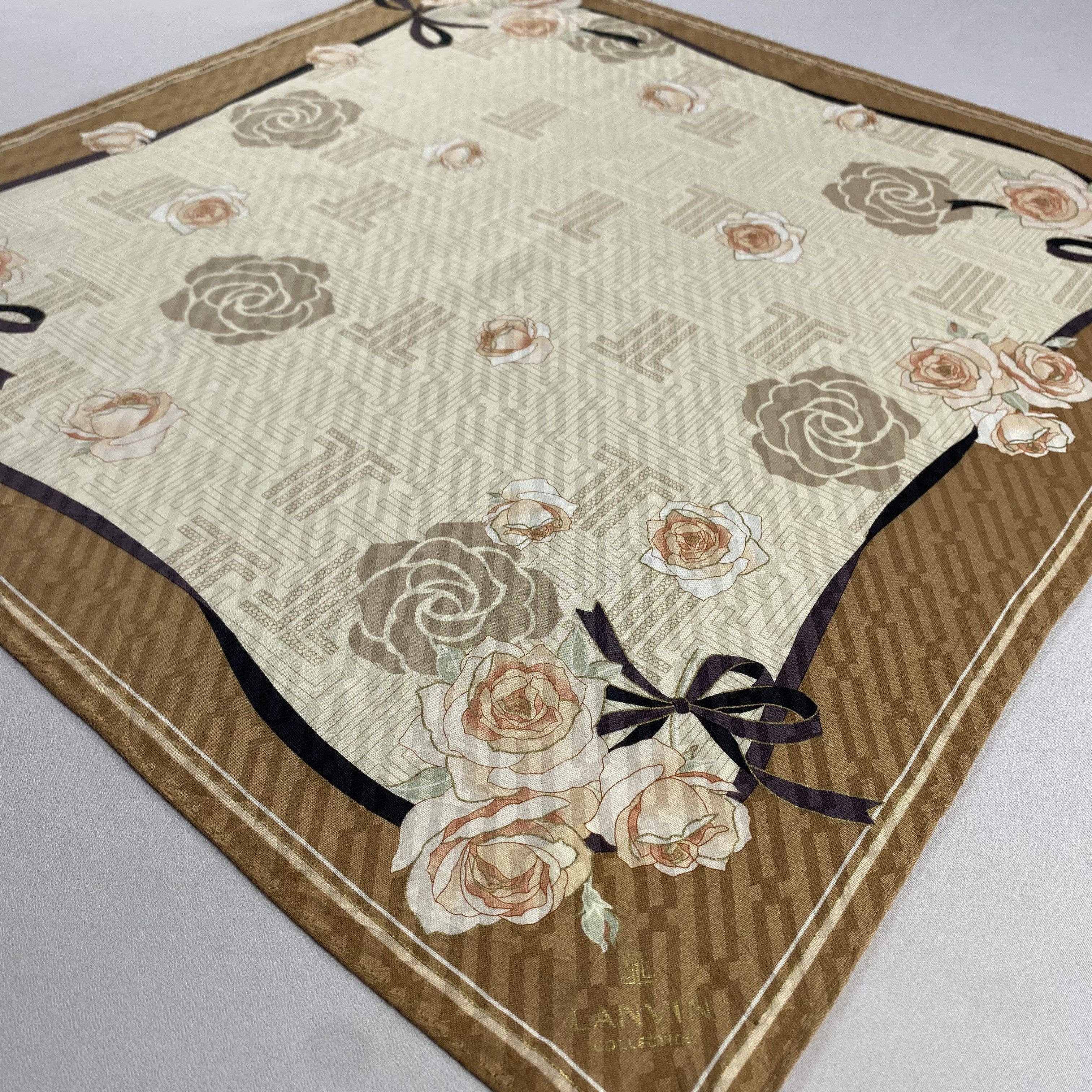 Lanvin × Vintage Lanvin Handkerchief / Neckerchief / Bandana-P1492 Size ONE SIZE - 2 Thumbnail