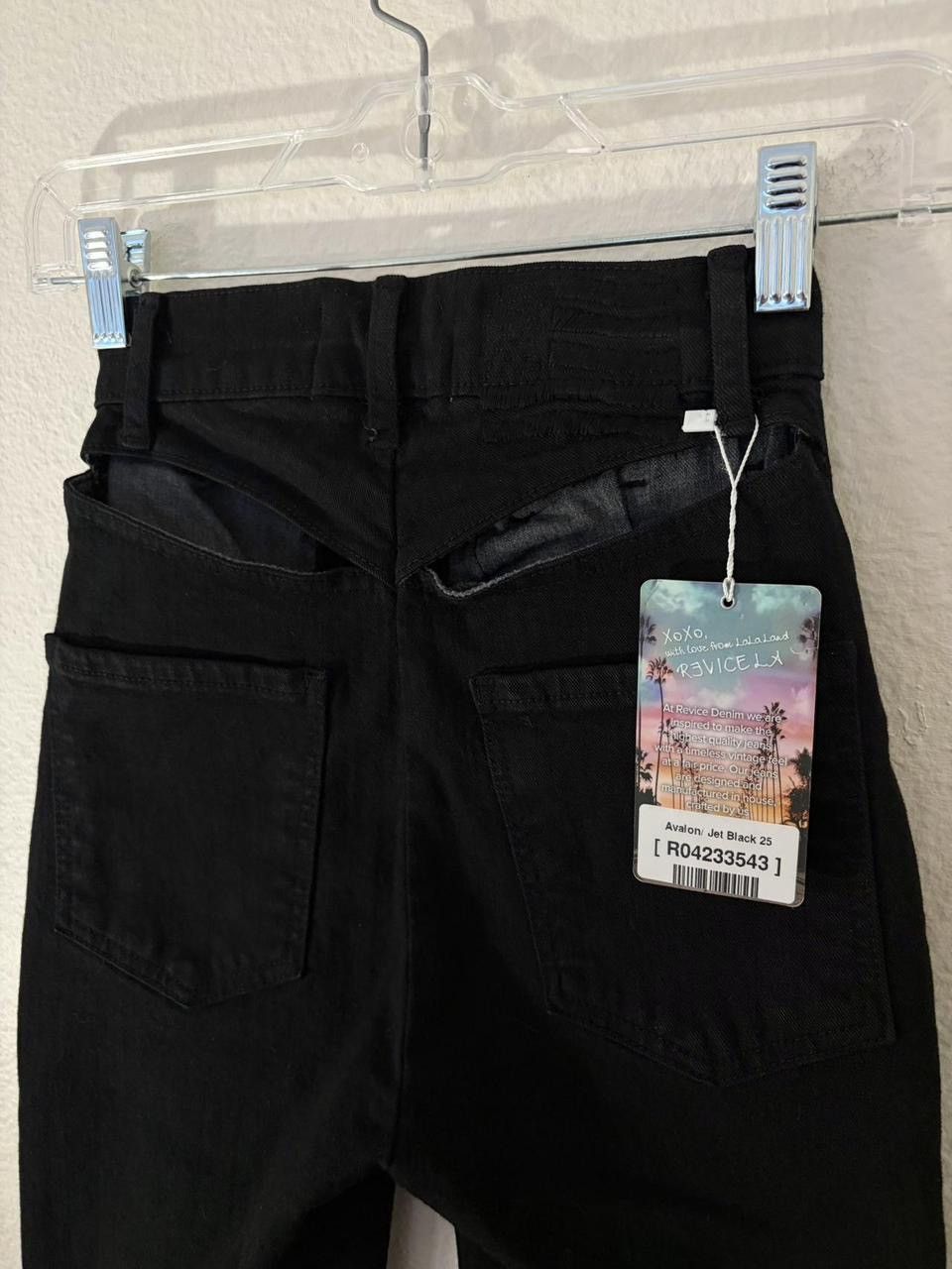 Denim & Co. revice denim avalon jet black flare jeans 25W Size 25" / US 0 / IT 36 - 4 Thumbnail