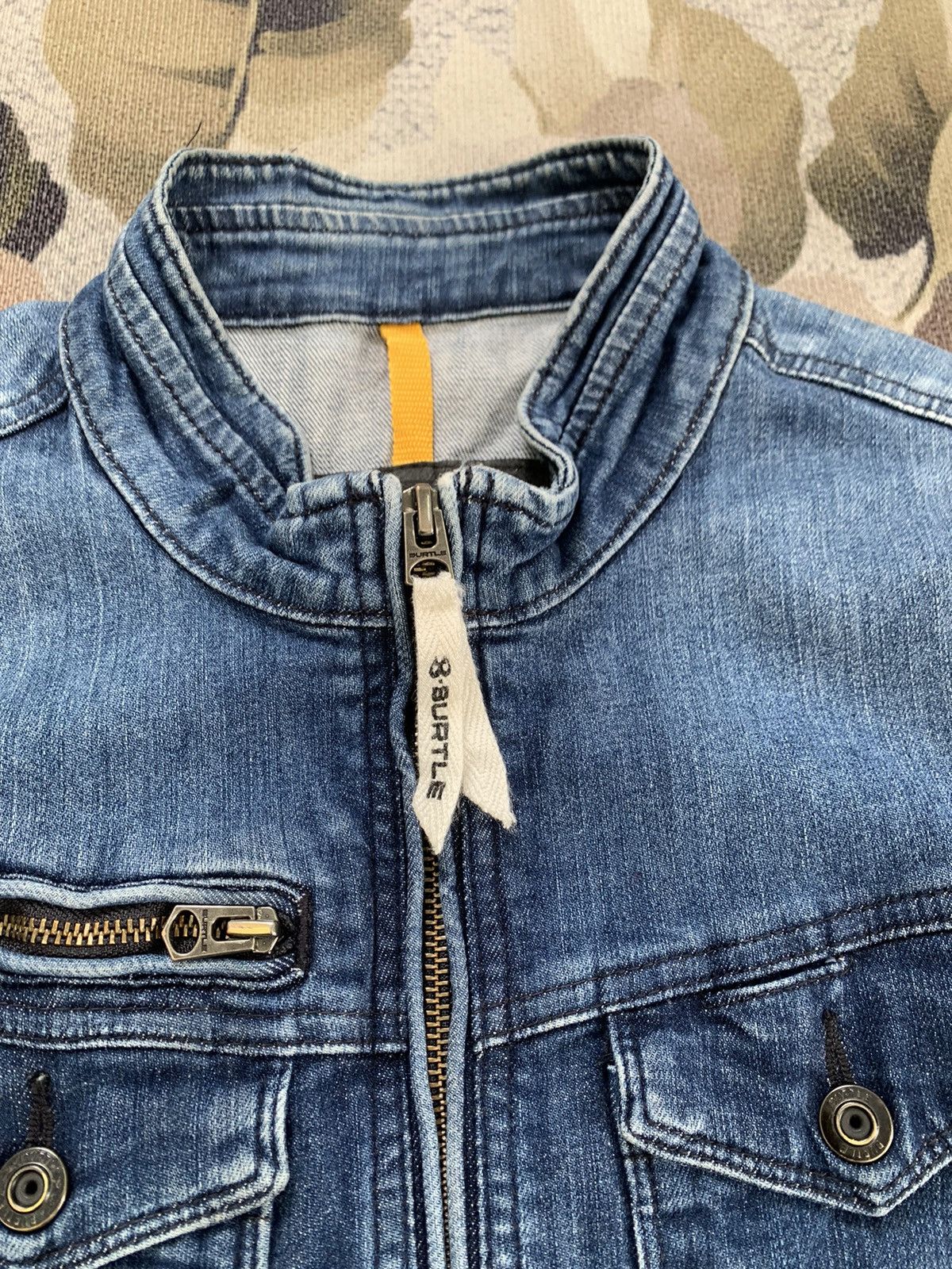 Japanese Brand Burtle Workwear Jacket Denim Like Size US L / EU 52-54 / 3 - 6 Thumbnail