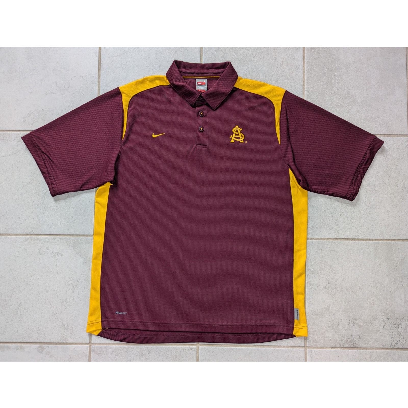 Nike Vintage Nike Men's Large Arizona State Sun Devils FitDry Size US L / EU 52-54 / 3 - 2 Thumbnail