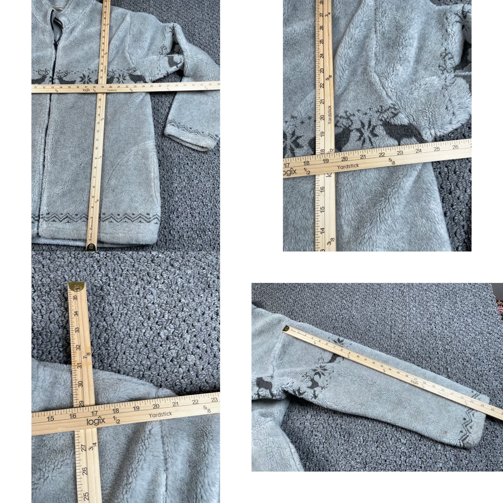 Vintage Vintage Black Mountain VTG 2X Gray Deer Pattern Deep Fleece Jacket Adult Women Outdoor Outdoor Gray Pattern Deer Black Mountain VTG 2X Size XXL / US 16-18 / IT 52-54 - 8 Thumbnail