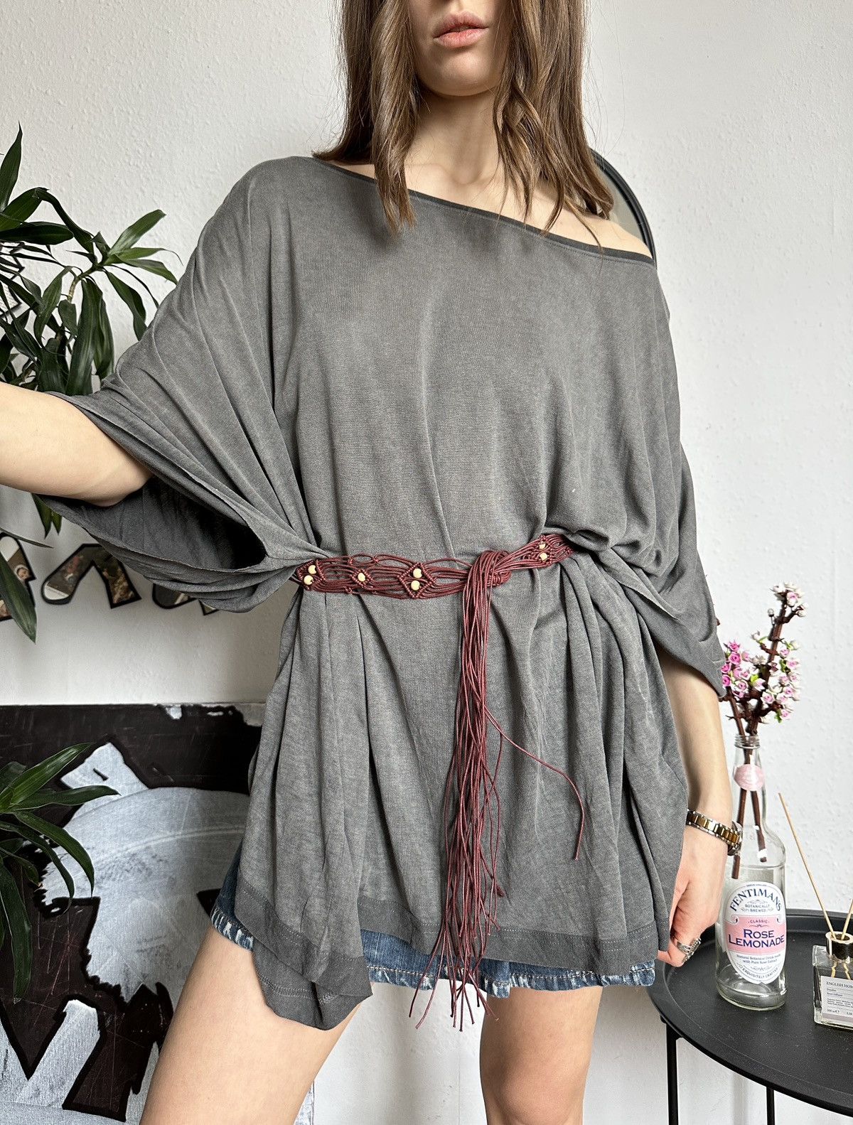 Diesel New Diesel Slouchy Wide Baggy Indie Sleaze Blouse Size ONE SIZE - 9 Thumbnail