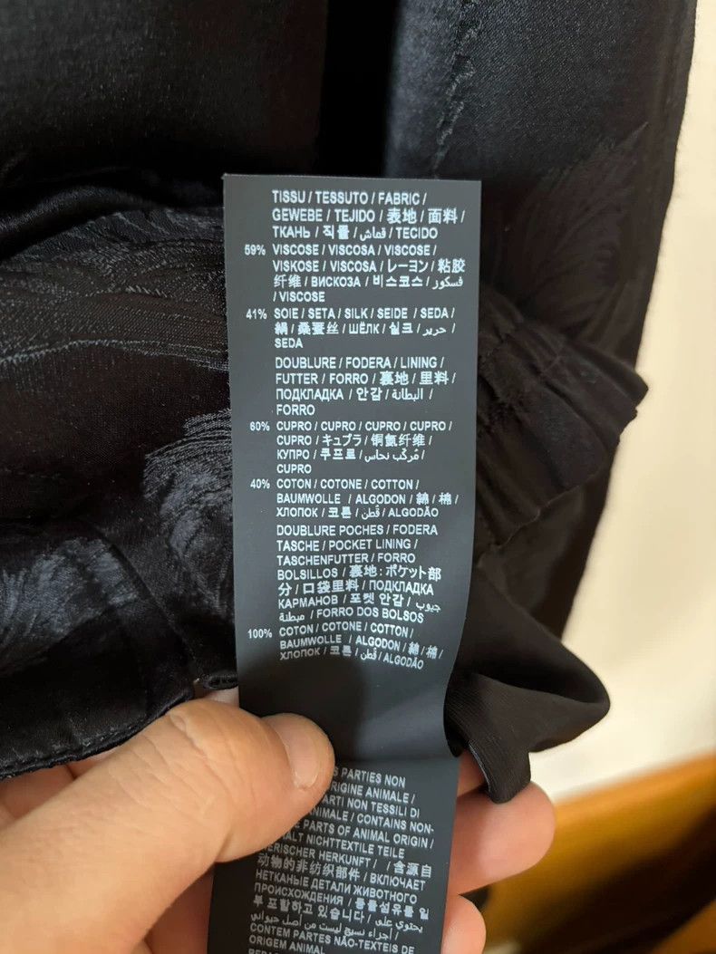 Saint Laurent Paris Saint Laurent 21SS Black Silk Jacket- Size US M / EU 48-50 / 2 - 5 Thumbnail