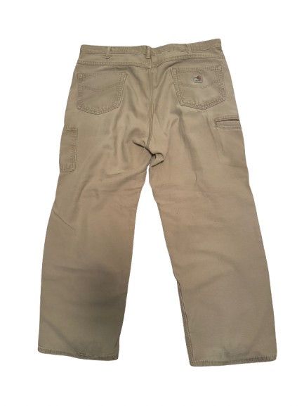 Carhartt × Vintage Vintage 90s Baggy Distressed Carhartt carpenter Pants Size US 40 / EU 56 - 2 Thumbnail