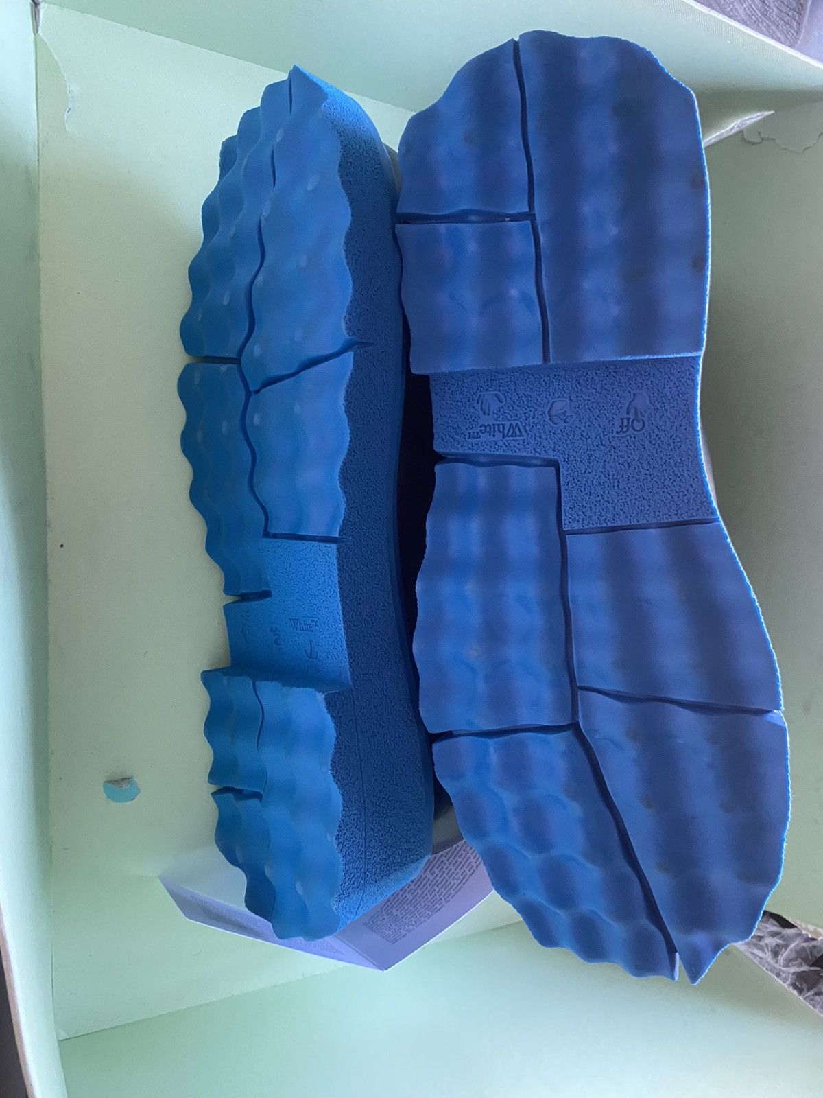 Off-White Off-White Leather Ankle rubber sole (blue) boots Size US 8 / EU 41 - 6 Thumbnail