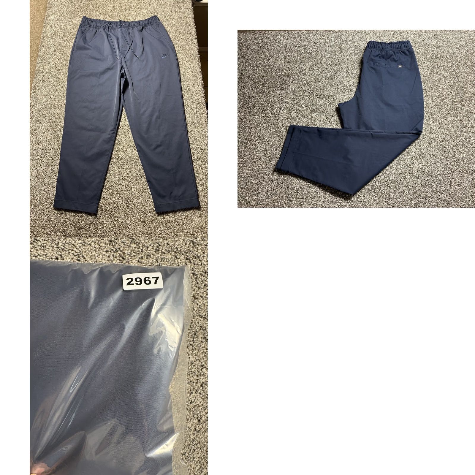 Nike Nike Sportswear Woven Pants Mens XL Navy Tapered Leg Unlined HJ1997-451 Size US 36 / EU 52 - 9 Thumbnail