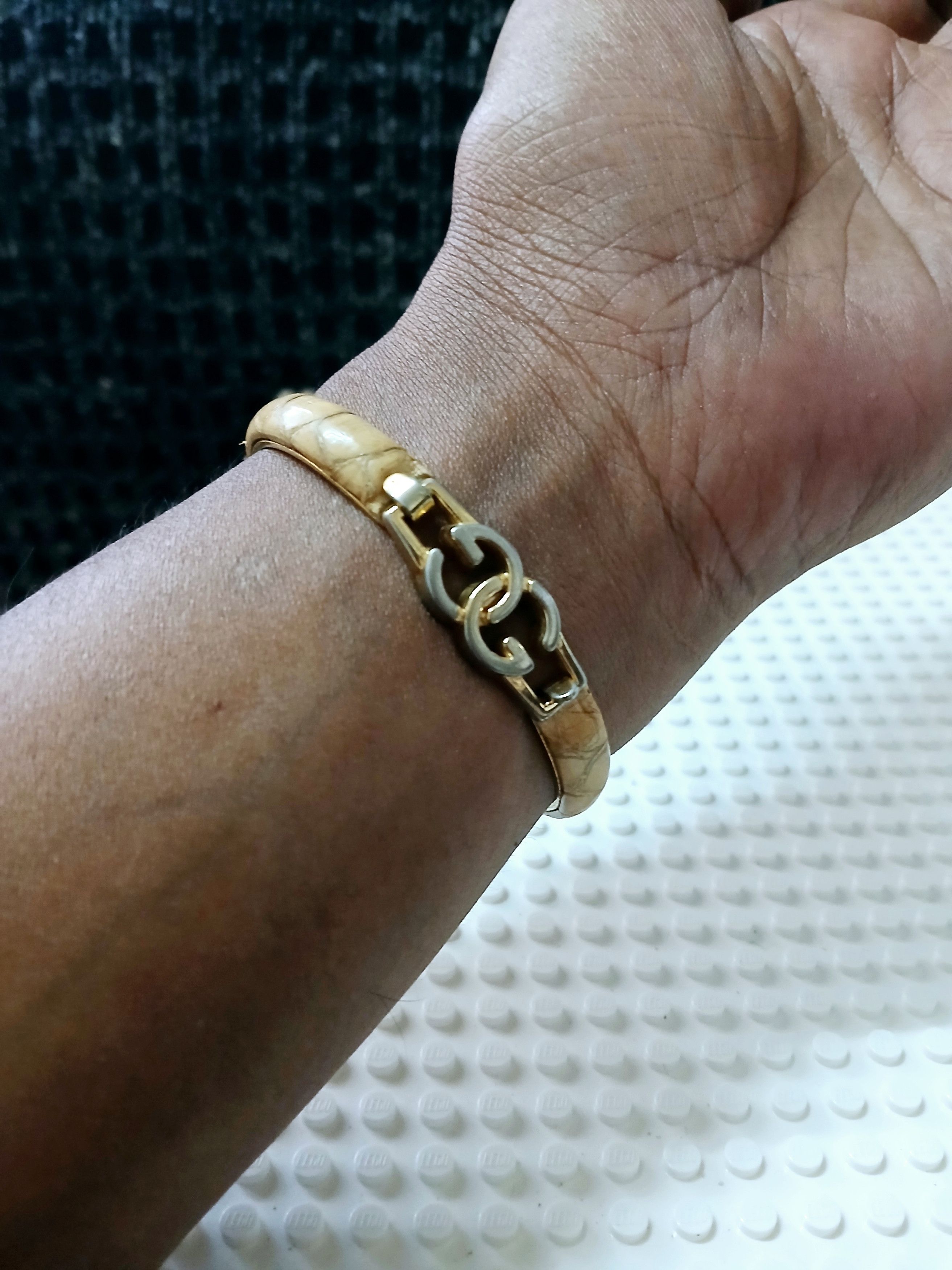 Gucci × Vintage Gucci Snakeskin 24k gold plated bracelet Size ONE SIZE - 6 Thumbnail