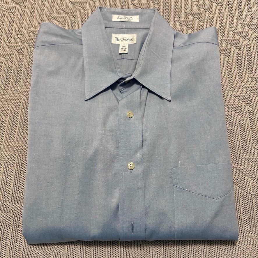 Paul Frederick Paul Frederick blue button down size 17 Size US XL / EU 56 / 4 - 1 Thumbnail