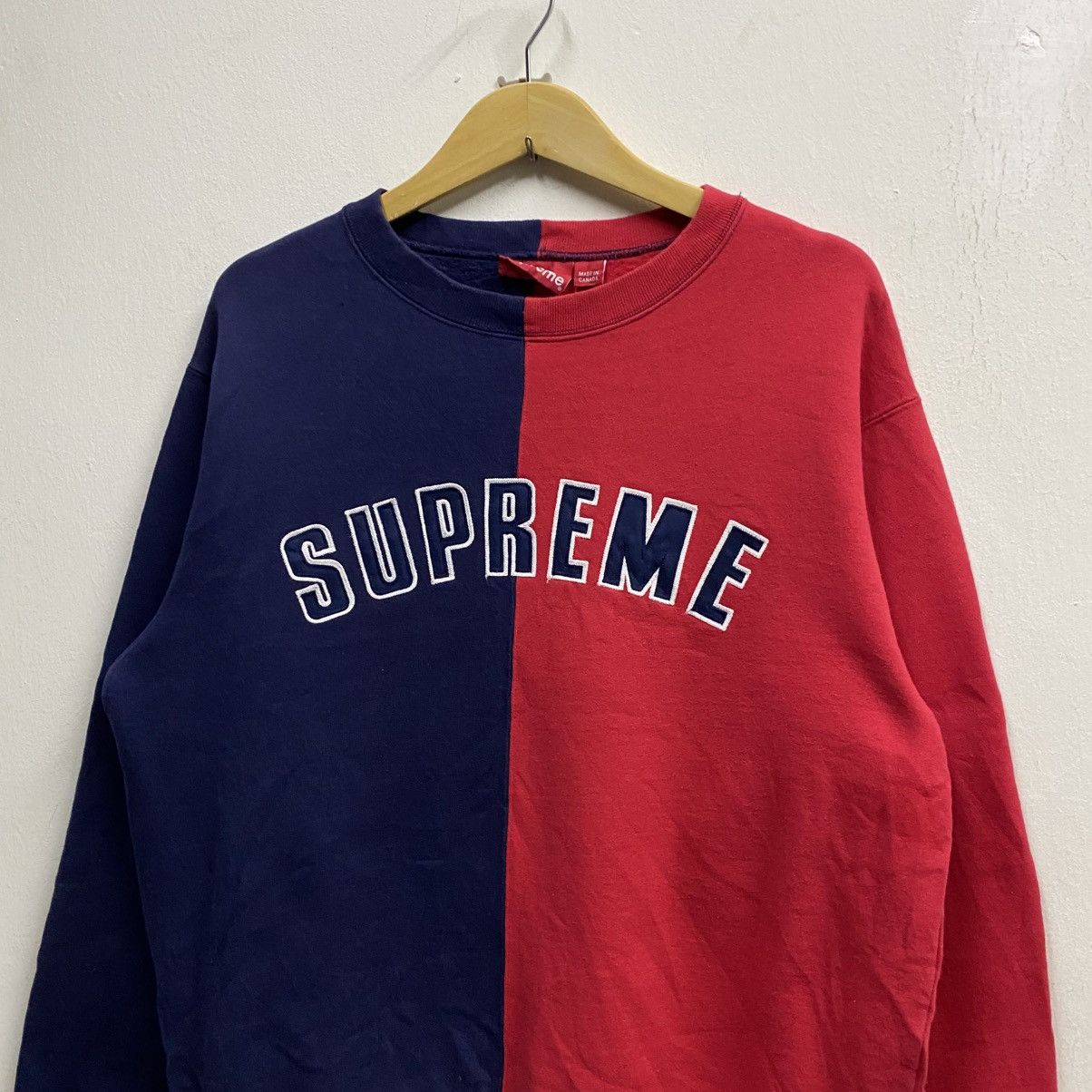Supreme Supreme Split Crewneck Sweatshirt Size US M / EU 48-50 / 2 - 3 Thumbnail