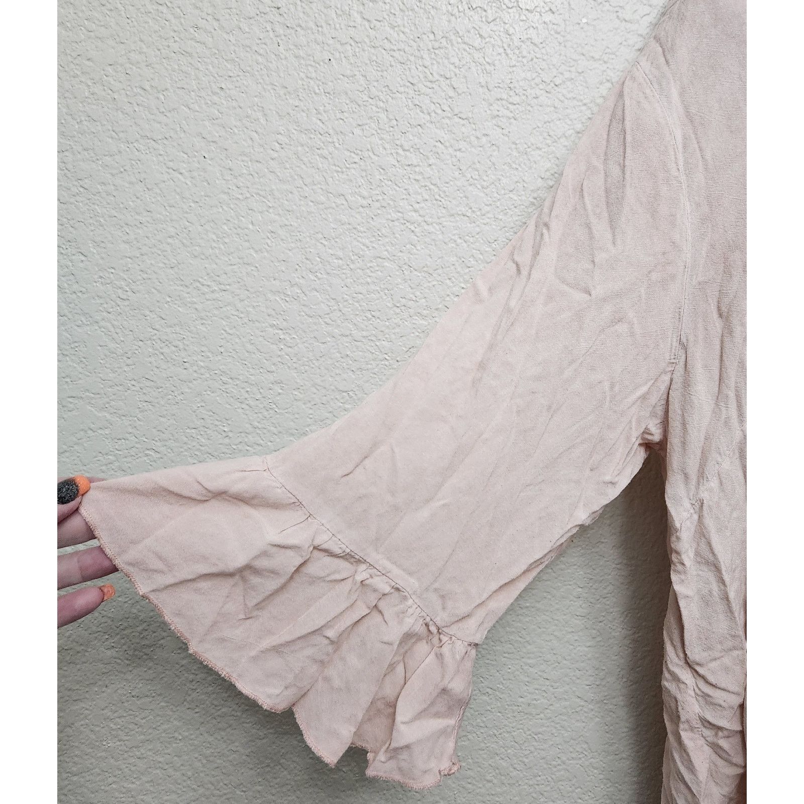 Other Cato Light Pink Round Neck Embroidered Top 18W 20W Size XXL / US 16-18 / IT 52-54 - 2 Thumbnail
