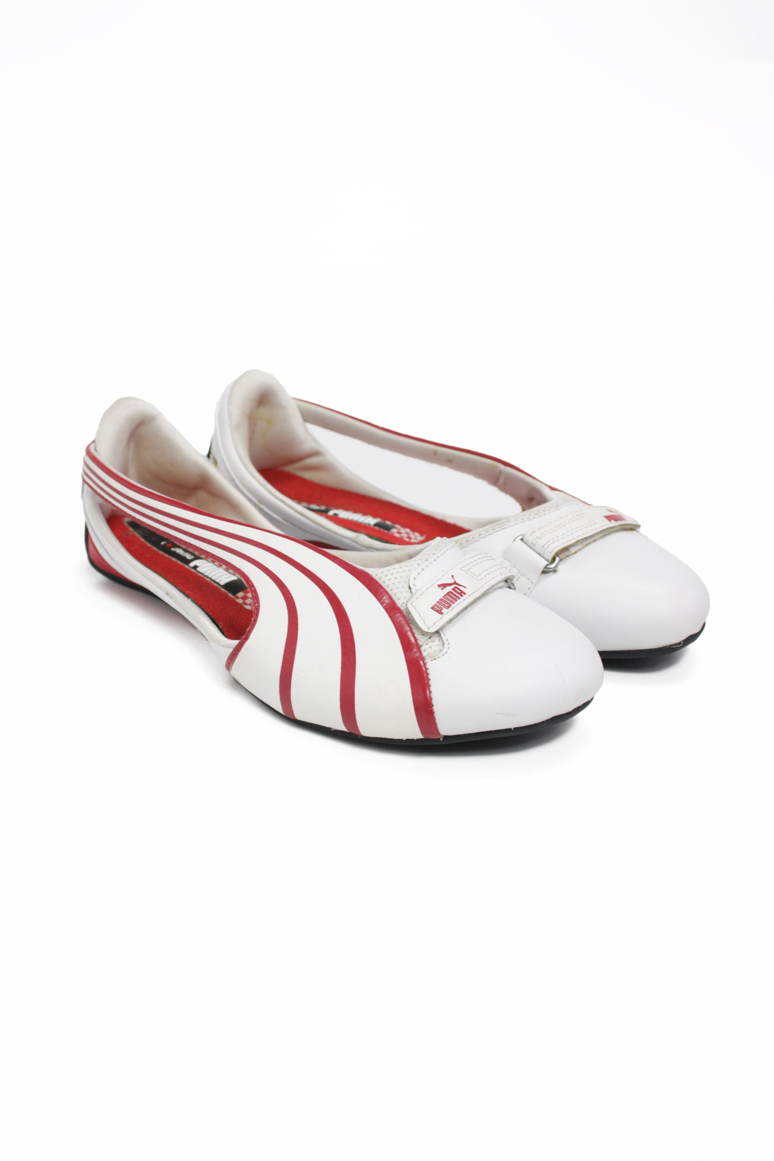 Puma Ferrari Y2K Leather Driving Ballet Flats Shoes