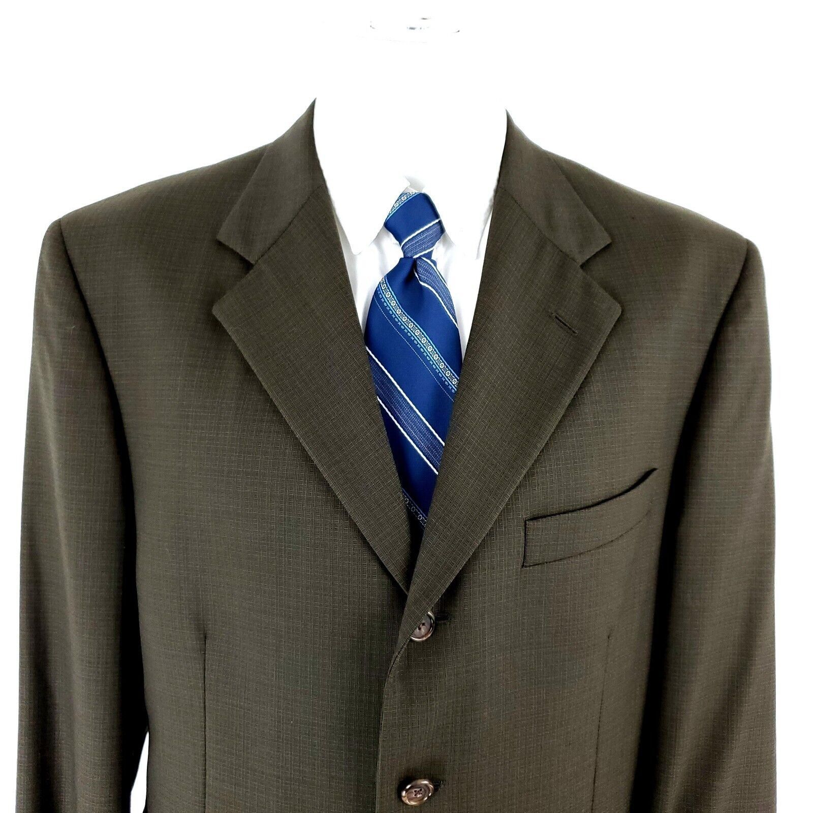 Givenchy Givenchy Monsieur Wool 4 Button Sport Coat 40R Green Check S Size 40R - 1 Thumbnail