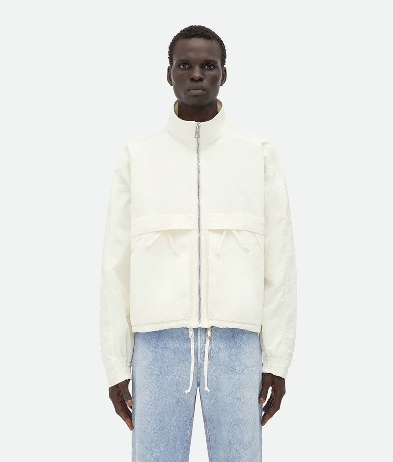 Bottega Veneta Chalk White Tech Nylon Blouson Size US M / EU 48-50 / 2 - 2 Thumbnail