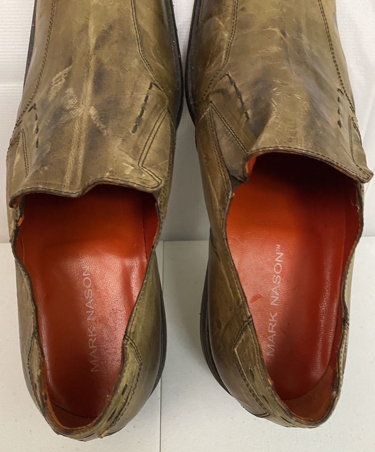 Mark Nason Vintage Y2K Mark Nason 🇮🇹 Distress Rock Stitch Loafer 13 New Size US 13 / EU 46 - 7 Thumbnail