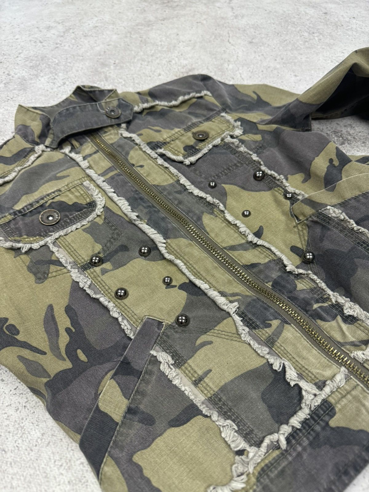 If Six Was Nine × Japanese Brand × Junya Watanabe Vintage Japanese Camo Junya Watanabe Style Jacket Size US S / EU 44-46 / 1 - 5 Thumbnail