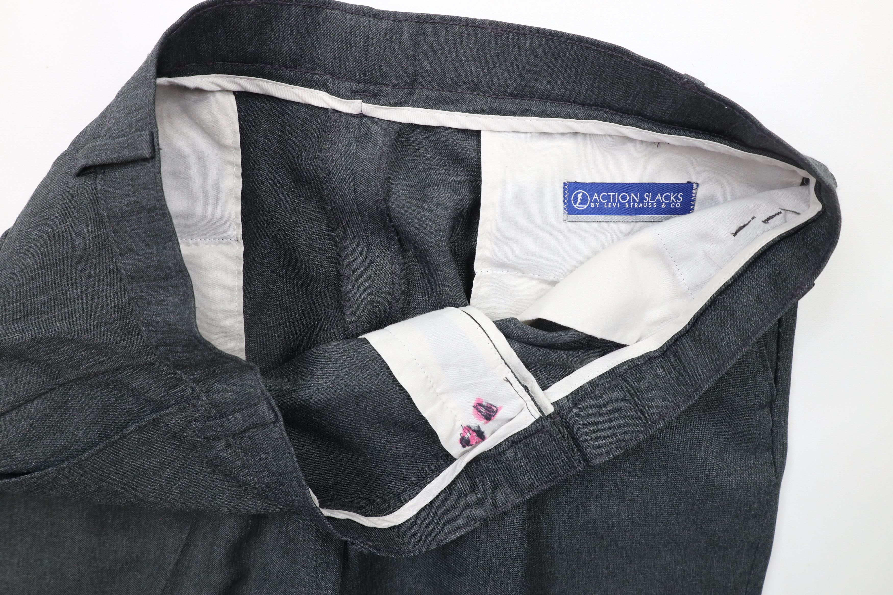 Levi's × Vintage Vintage 90s Levis Wide Leg Chinos Trousers Pants Gray Size US 36 / EU 52 - 7 Thumbnail