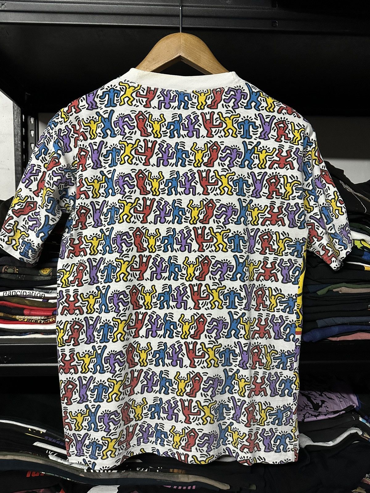 Andy Warhol Vintage 90s Keith Haring Popart Ovp Tee Size US M / EU 48-50 / 2 - 8 Thumbnail