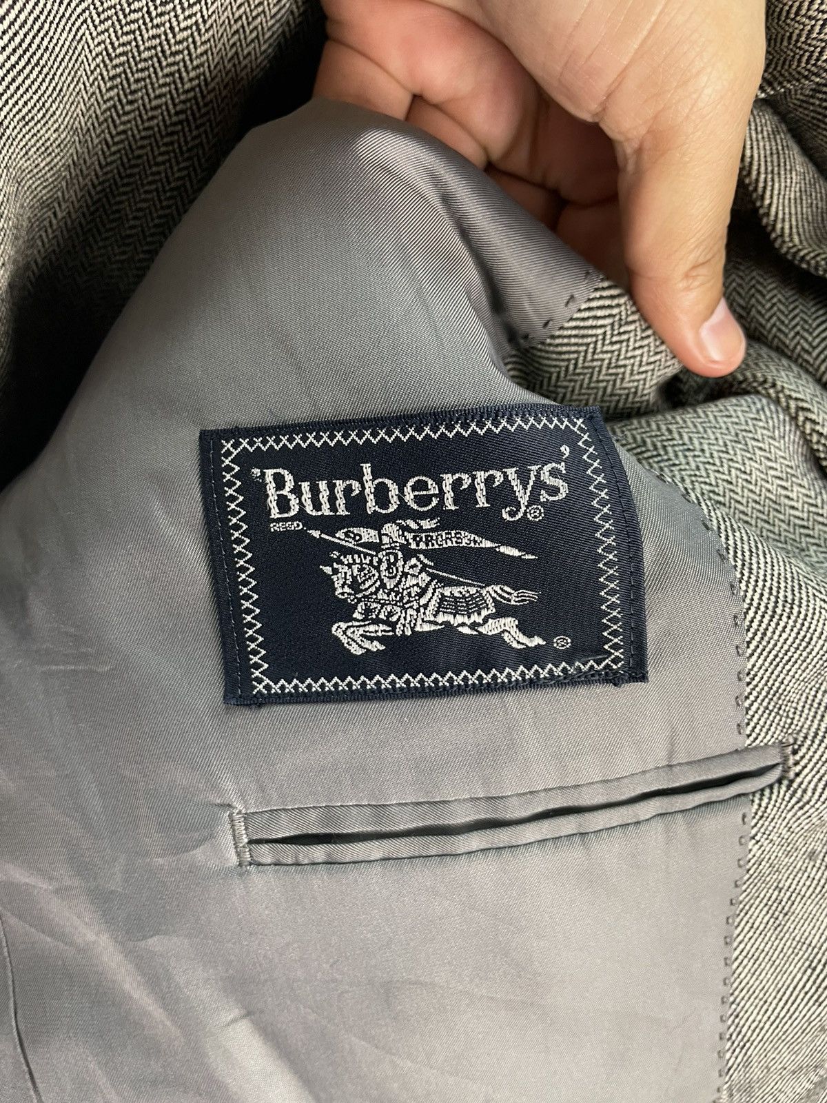Burberry × Vintage Vintage burberrys blazer jacket coat checkered Size 38R - 6 Thumbnail