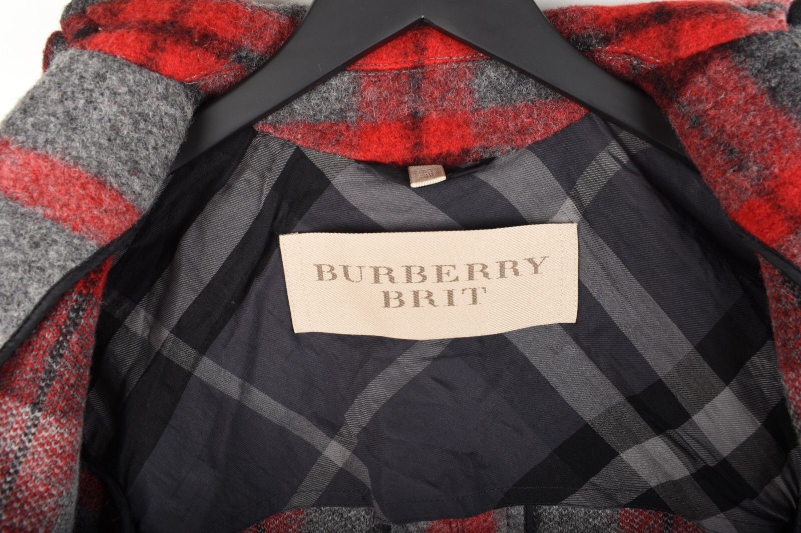 Burberry Original Burberry Brit Women Wool Coat Size UK4 US2 H5392 Size XXS / US 00 / IT 34 - 4 Thumbnail