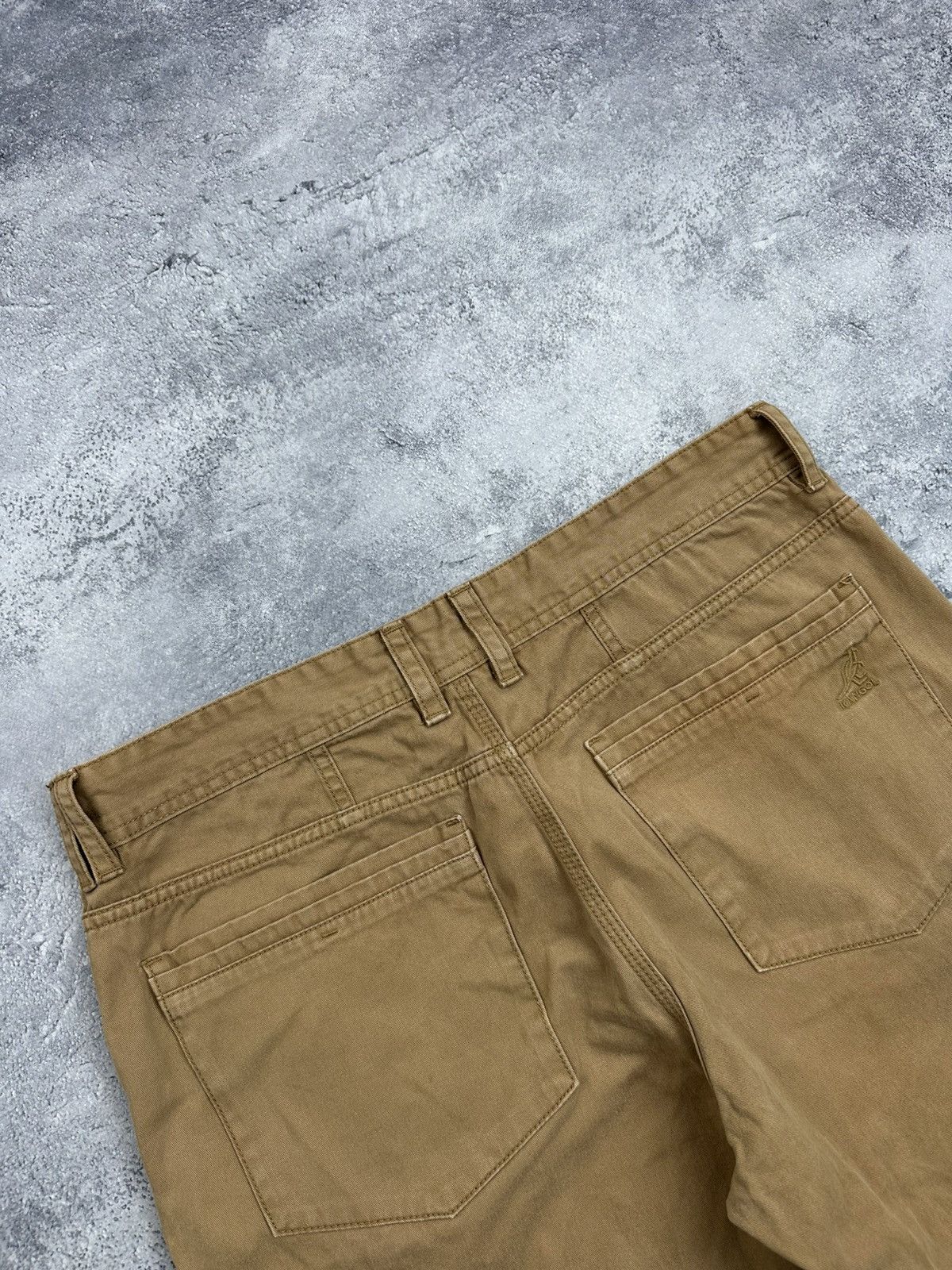 Kangol Vintage Kangol Rap Shorts Beige Rare Y2K Embroidered Logo Size US 34 / EU 50 - 16 Thumbnail