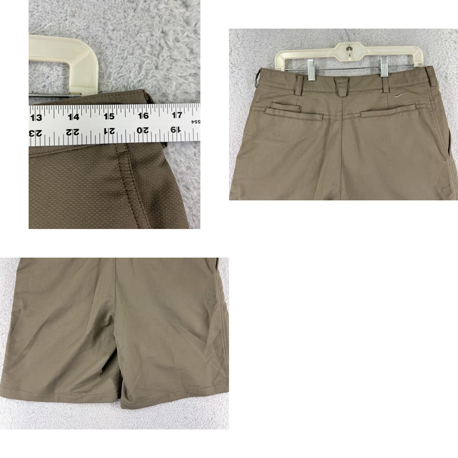 Nike Nike Shorts Adult 32 Beige Golf Pockets 32x10 Swoosh Polyester Vintage Regular Unisex Mens Womens 90s? Size US 32 / EU 48 - 9 Thumbnail