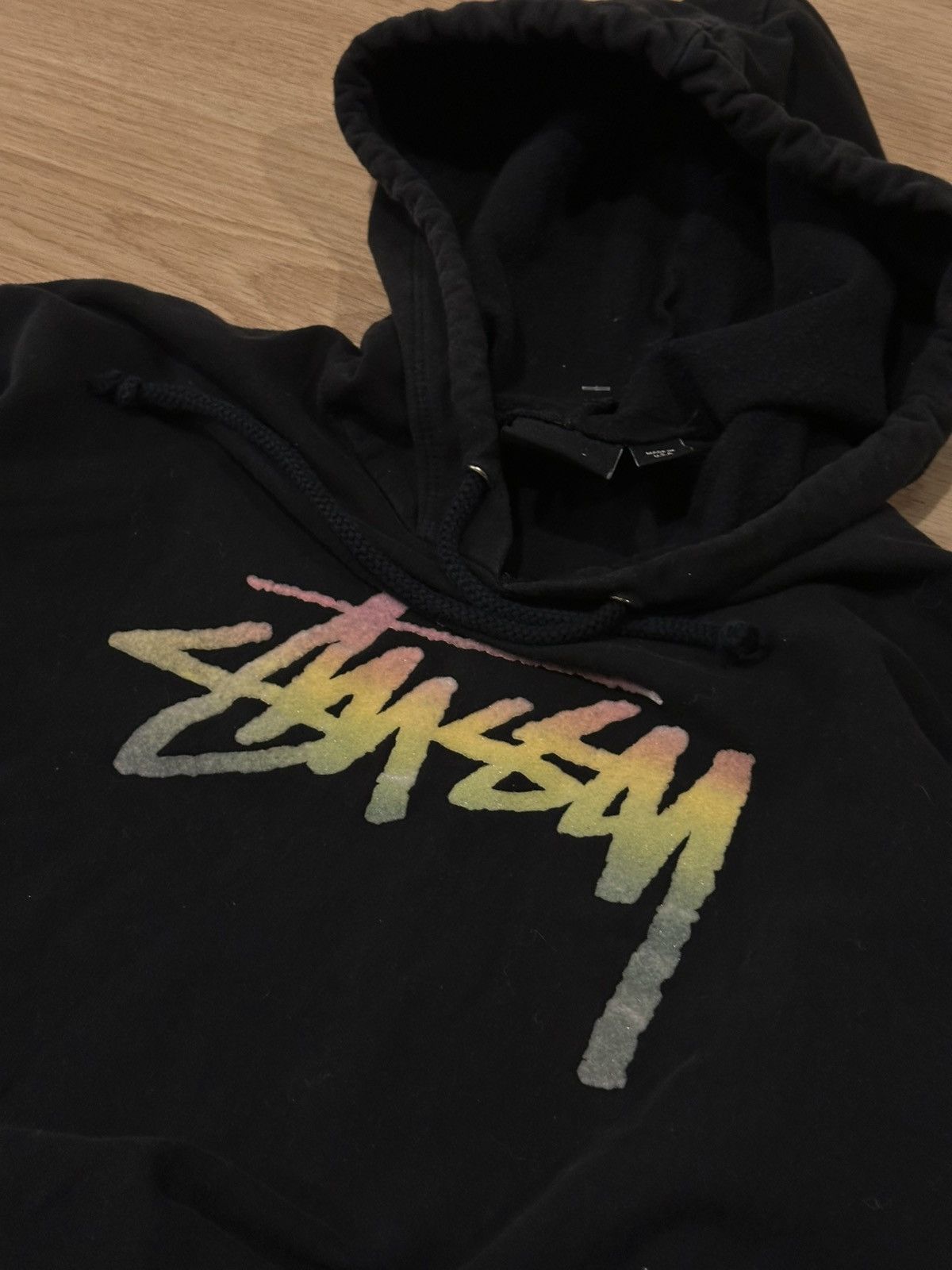 Stussy Vintage Stussy Spellout Hoodie Crop Size US S / EU 44-46 / 1 - 7 Thumbnail