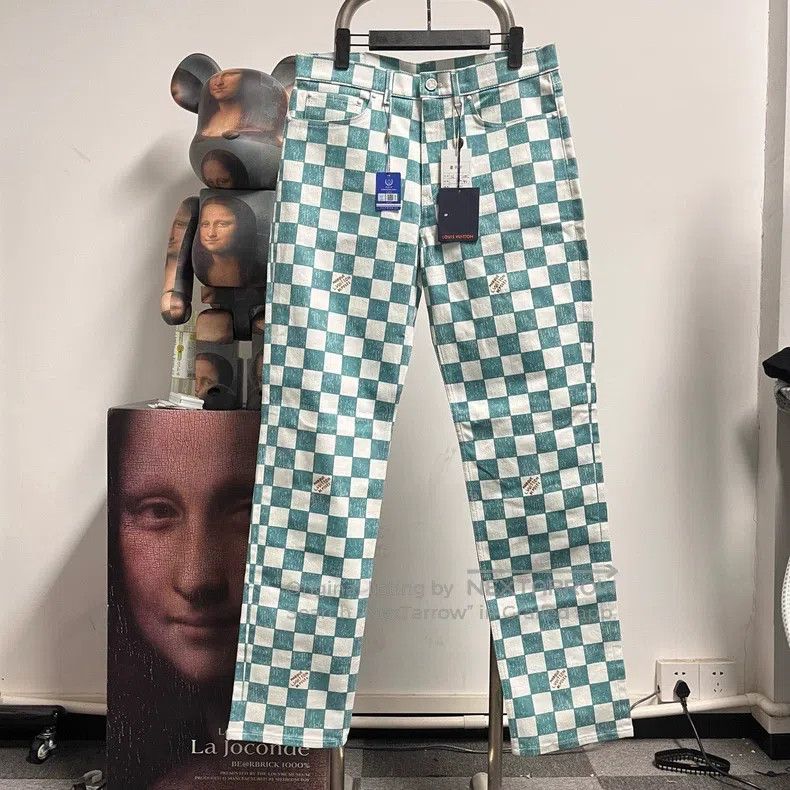 Louis Vuitton Louis Vuitton Checker Jeans Size US 33 - 1 Thumbnail