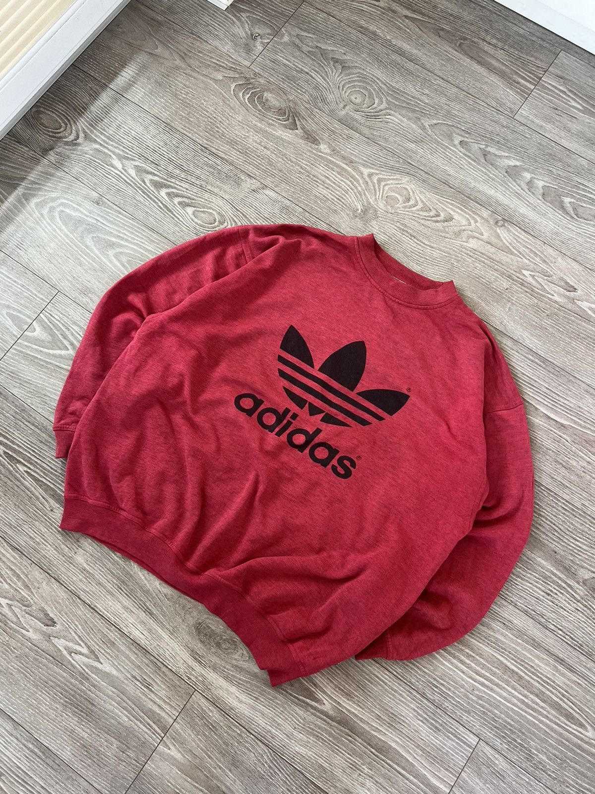 Adidas ‼️Vintage Rare Adidas Oversize Big Logo Crewneck Sweatshirt‼️ Size US L / EU 52-54 / 3 - 9 Thumbnail