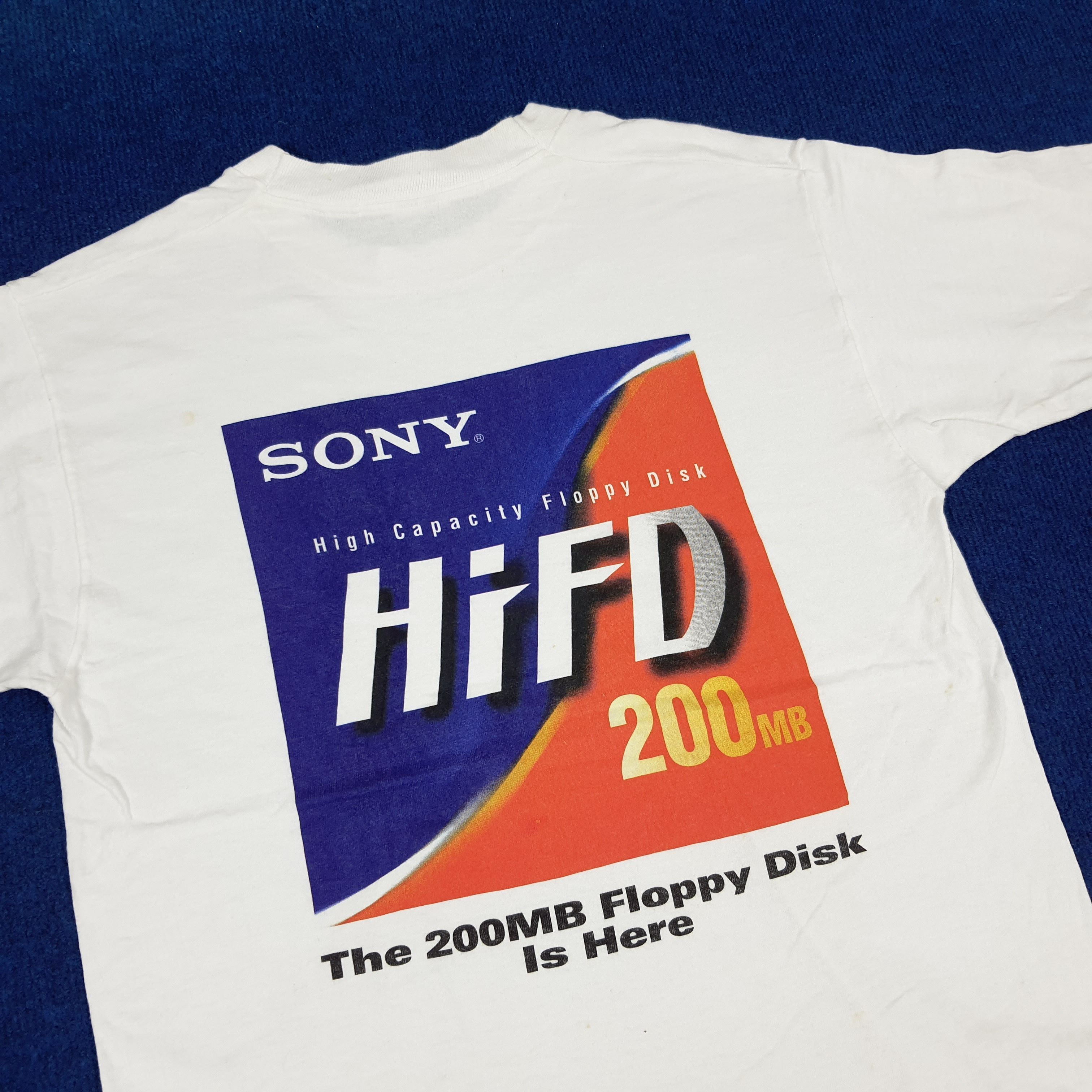 Japanese Brand × Sony × Vintage Vintage Sony HiFD Japanese Brand T-shirt Size US S / EU 44-46 / 1 - 2 Thumbnail