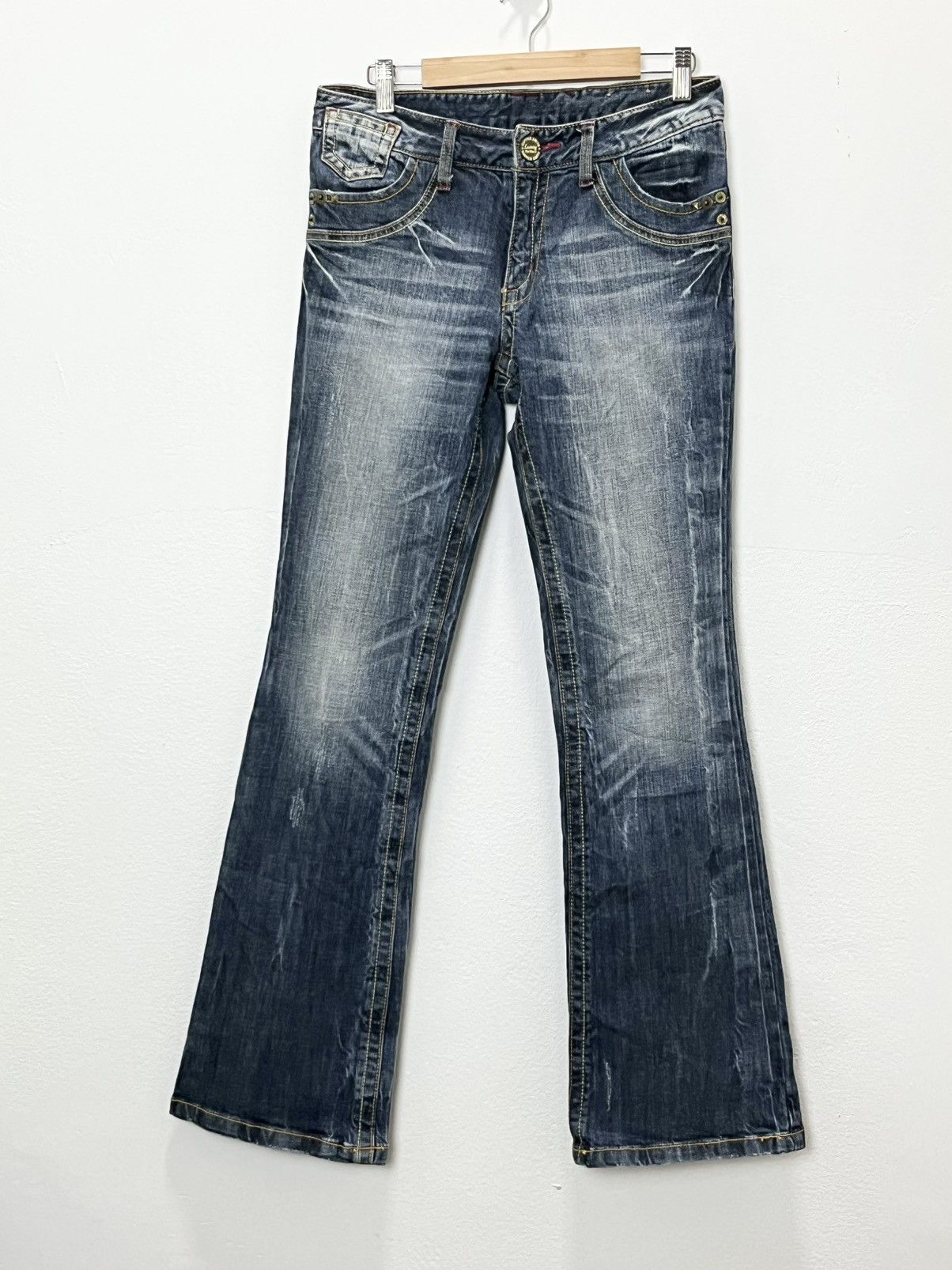Cooper 🔥 Copper Smith Low Waisted Bootcut Flare Denim Jeans Size US 28 / EU 44 - 3 Thumbnail