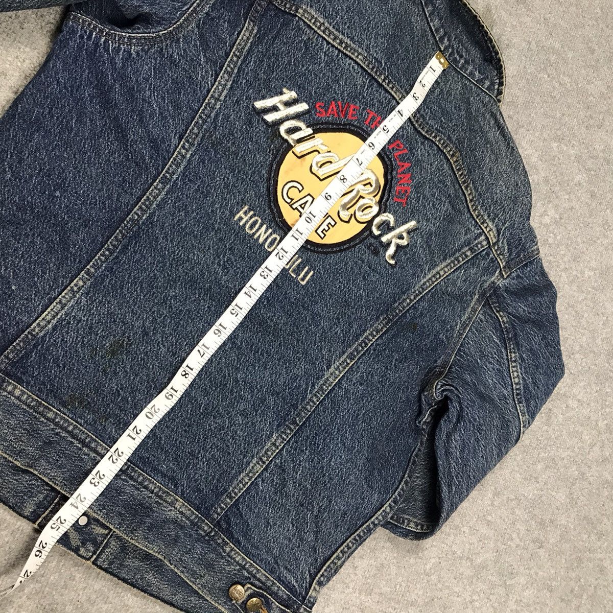 Hard Rock Cafe × Lee VTG🔥LEE X HARD ROCK CAFE HONOLULU DENIM BUTTON JACKET Size US M / EU 48-50 / 2 - 21 Thumbnail