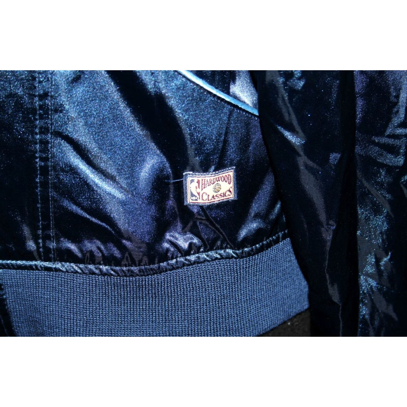 NBA VINTAGE Hardwood Classics basketball Lakers NBA womens jacket L Blue Bomber Jacket Size L / US 10 / IT 46 - 2 Thumbnail