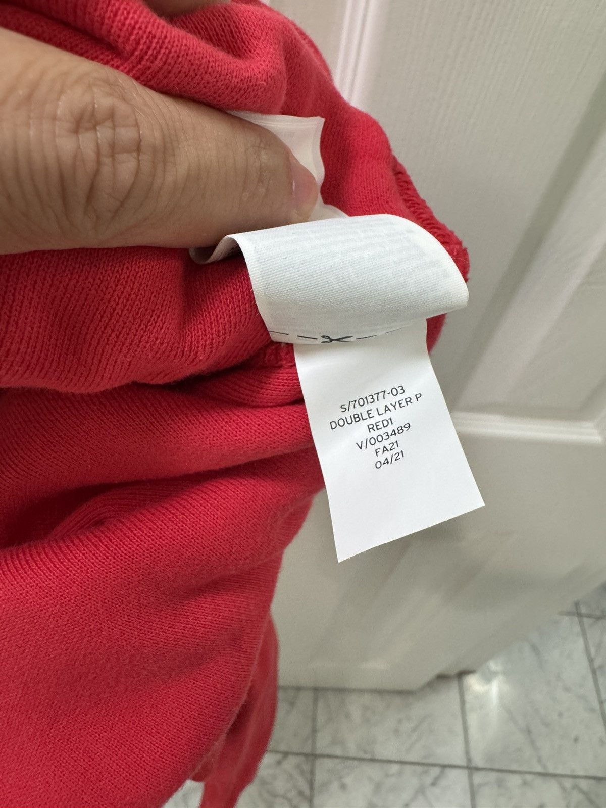Gap × Kanye West × Yeezy Yeezy x Gap Perfect Hoodie Red Size Small Size US S / EU 44-46 / 1 - 5 Thumbnail