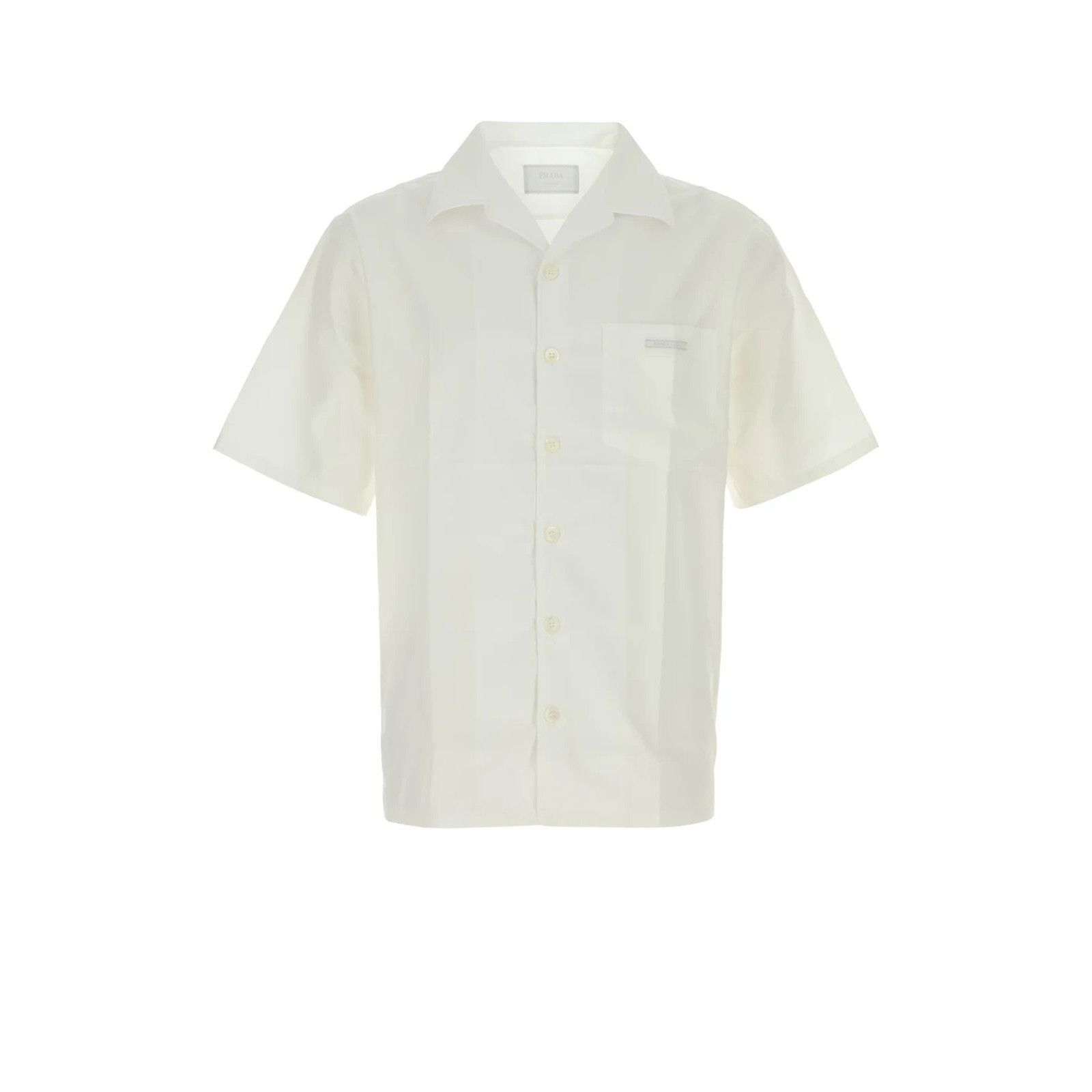 PRADA White Poplin Shirt New And Authentic (Men's size:XL;)