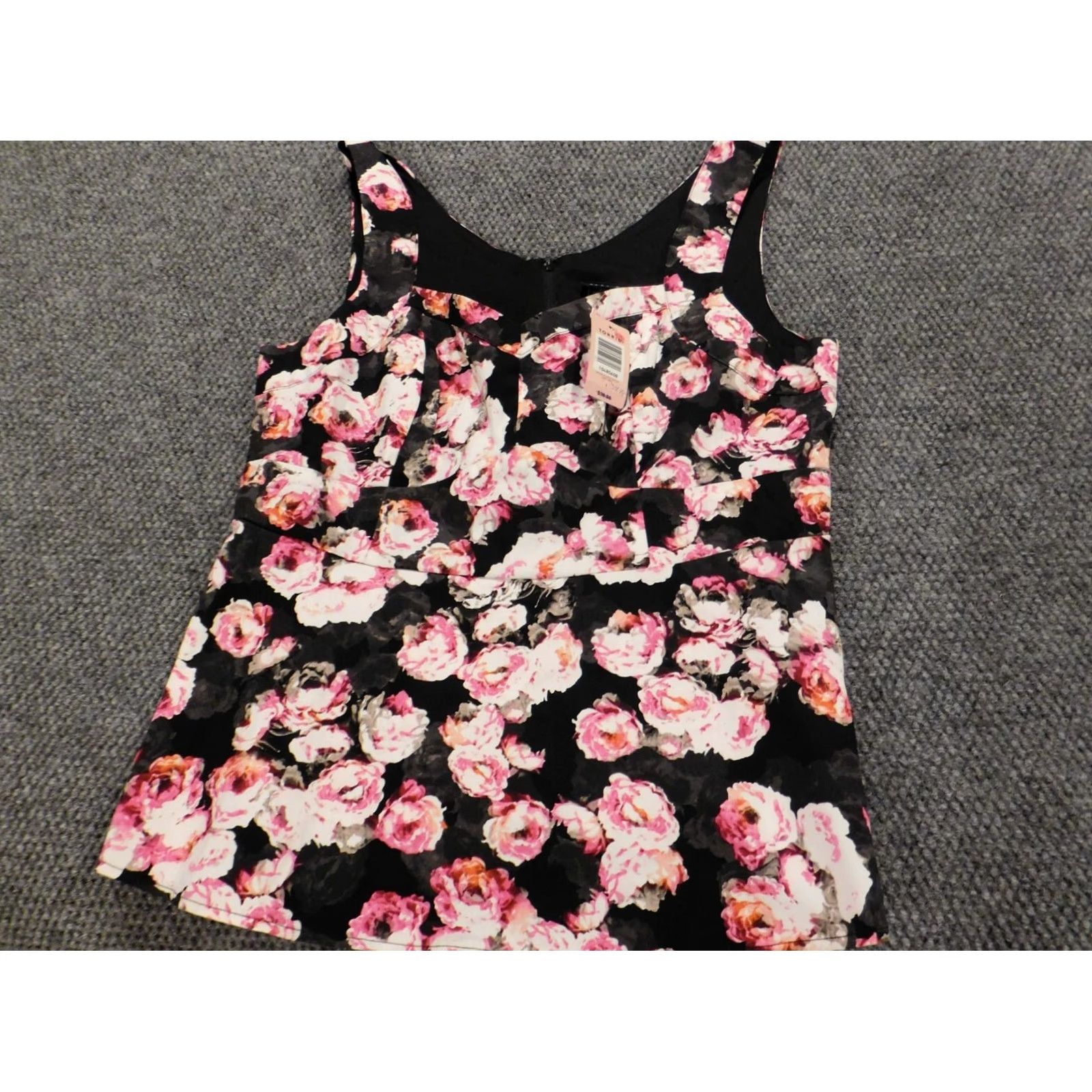 Torrid Torrid Blouse Shirt Pink Floral Sleeveless 1X Womens Plus Cotton Rayon Collared Pullover Casual Button Classic Fit Size XL / US 12-14 / IT 48-50 - 2 Thumbnail