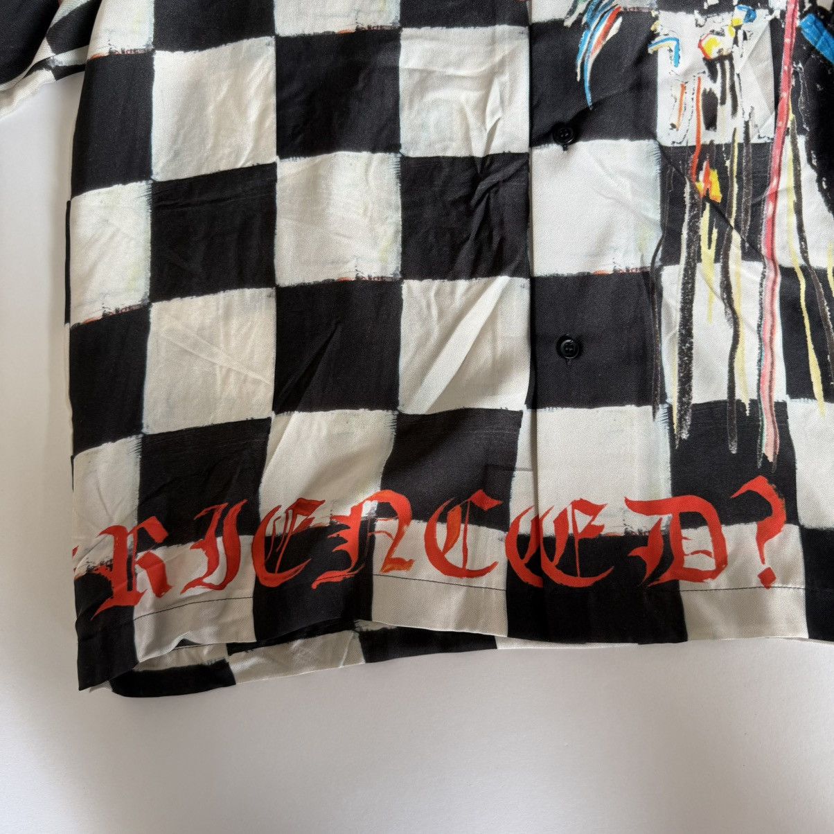 Amiri Amiri x Wes Lang Skull Silk Bowling Shirt Size US XL / EU 56 / 4 - 3 Thumbnail