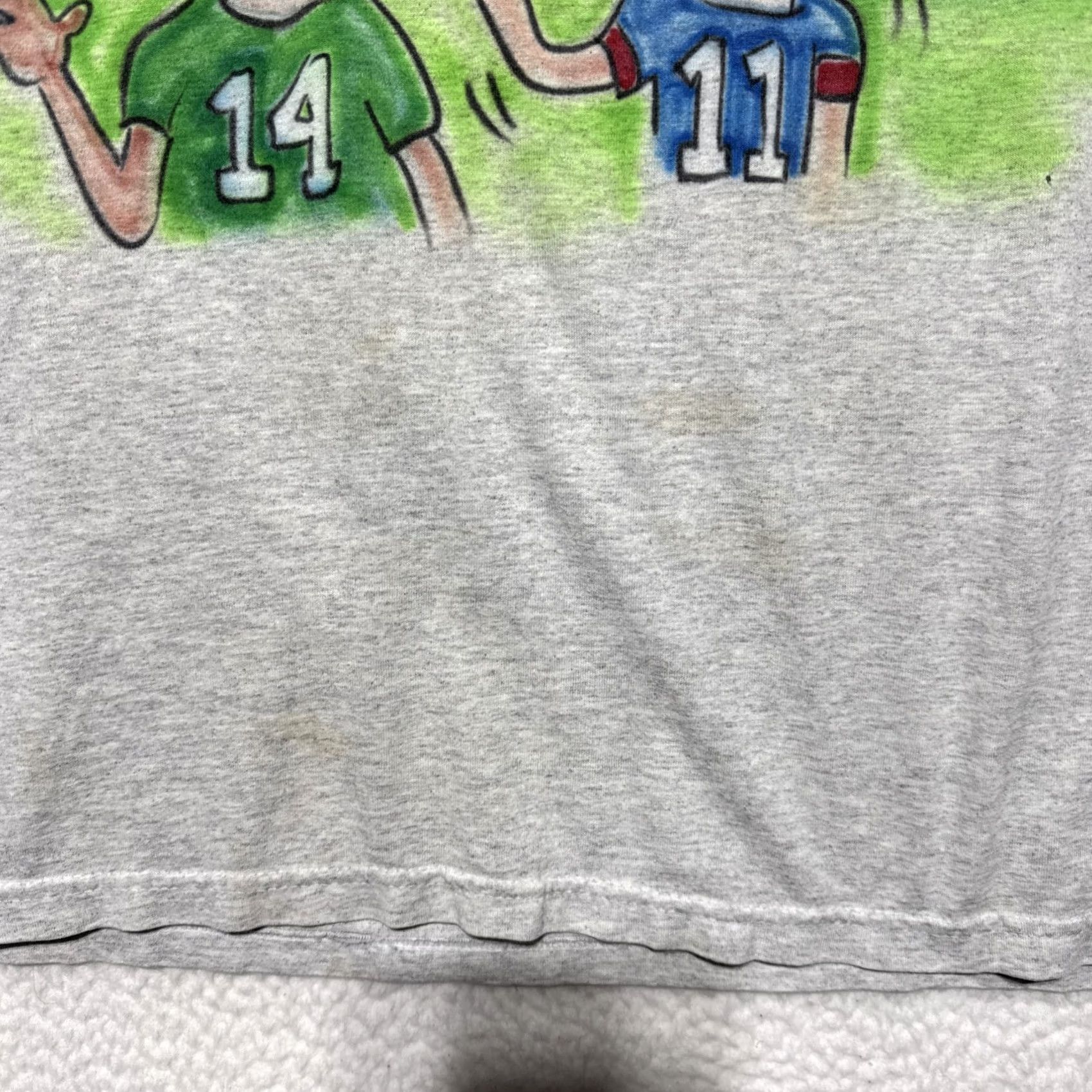 Hanes VINTAGE Bevis And Butthead Shirt XL Mens Gray 1990's Patriots Rule Football NFL Hanes Crew Neck Long Sleeve Cotton Graphic Print Size US XL / EU 56 / 4 - 3 Thumbnail